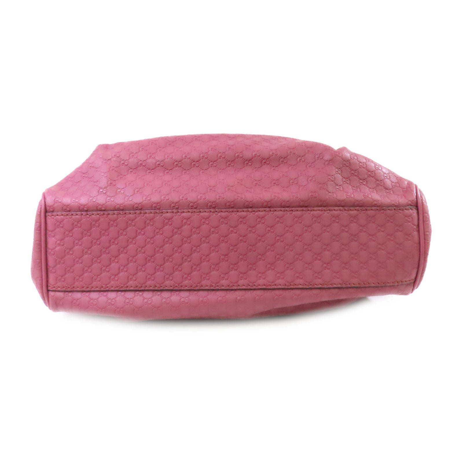 GUCCI 牛皮皮革Sukey Tote Bag金扣肩背袋深粉紅色