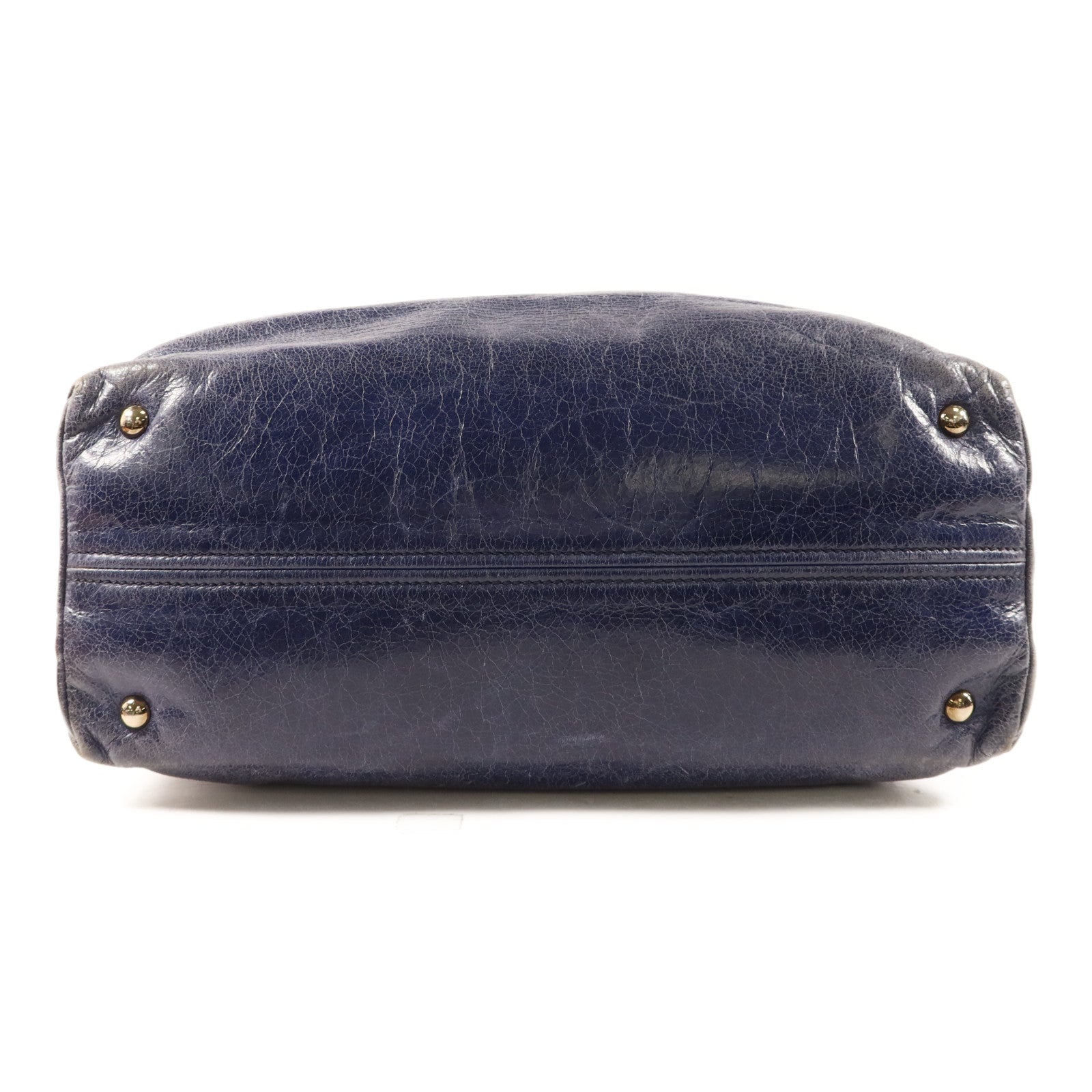 Miu Miu 牛皮皮革2 Way Shoulder Bag銀扣手挽肩背兩用袋