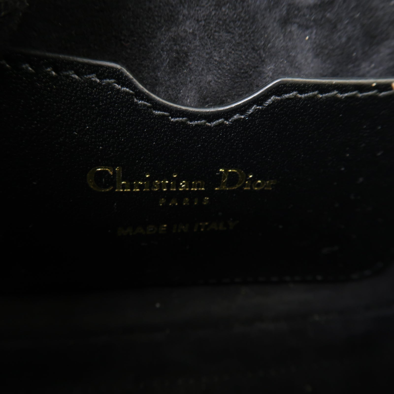 Dior 【激減優惠】牛皮皮革Bobby East-West金扣肩背袋黑色