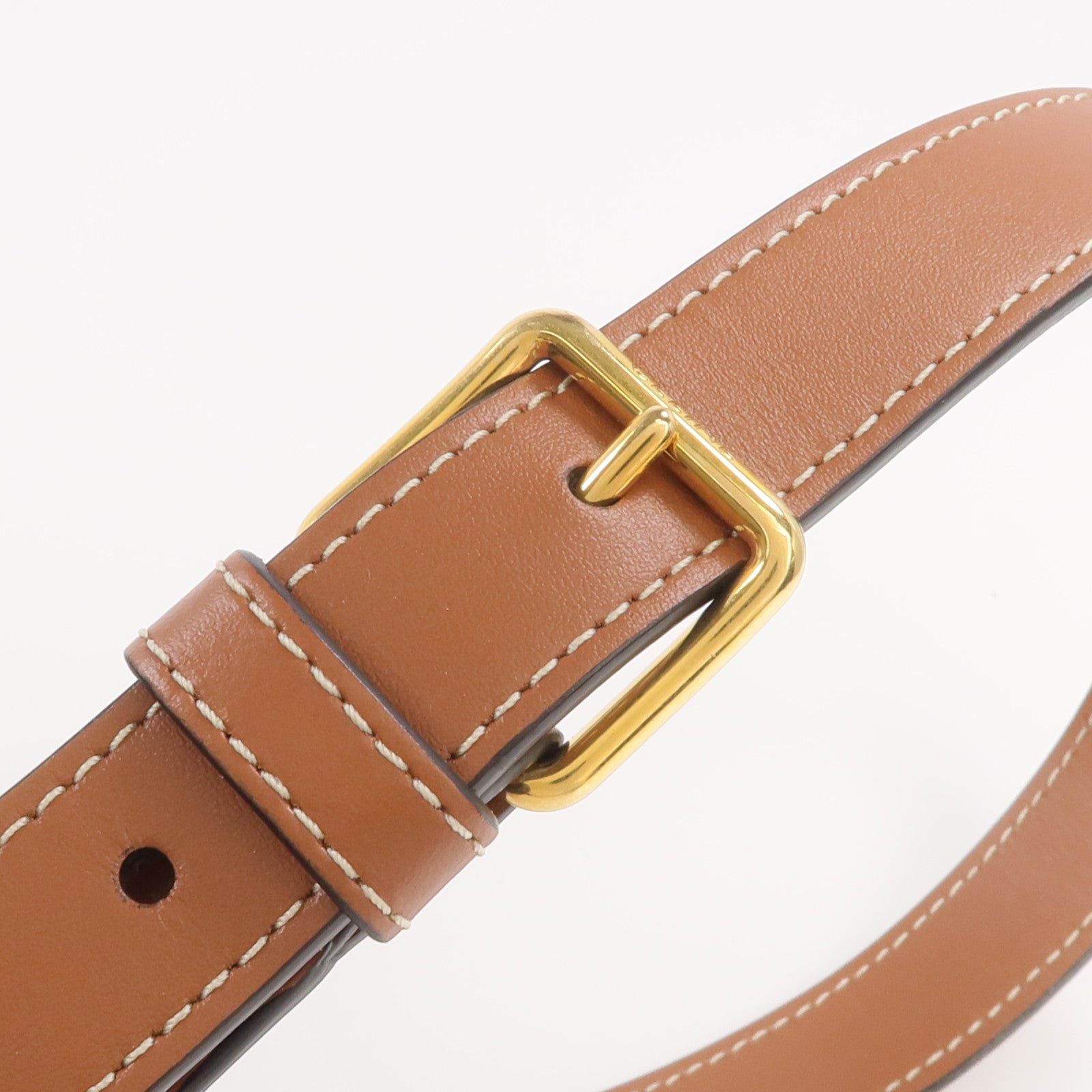 CELINE 塗層帆布Triomphe Bucket金扣肩背袋