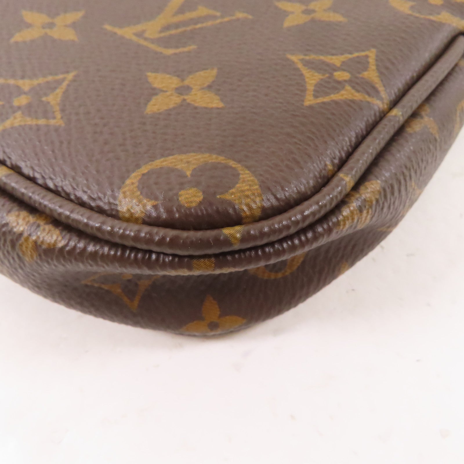 LOUIS VUITTON Monogram Multi Pochette Accessoires金扣手挽肩背兩用袋啡色