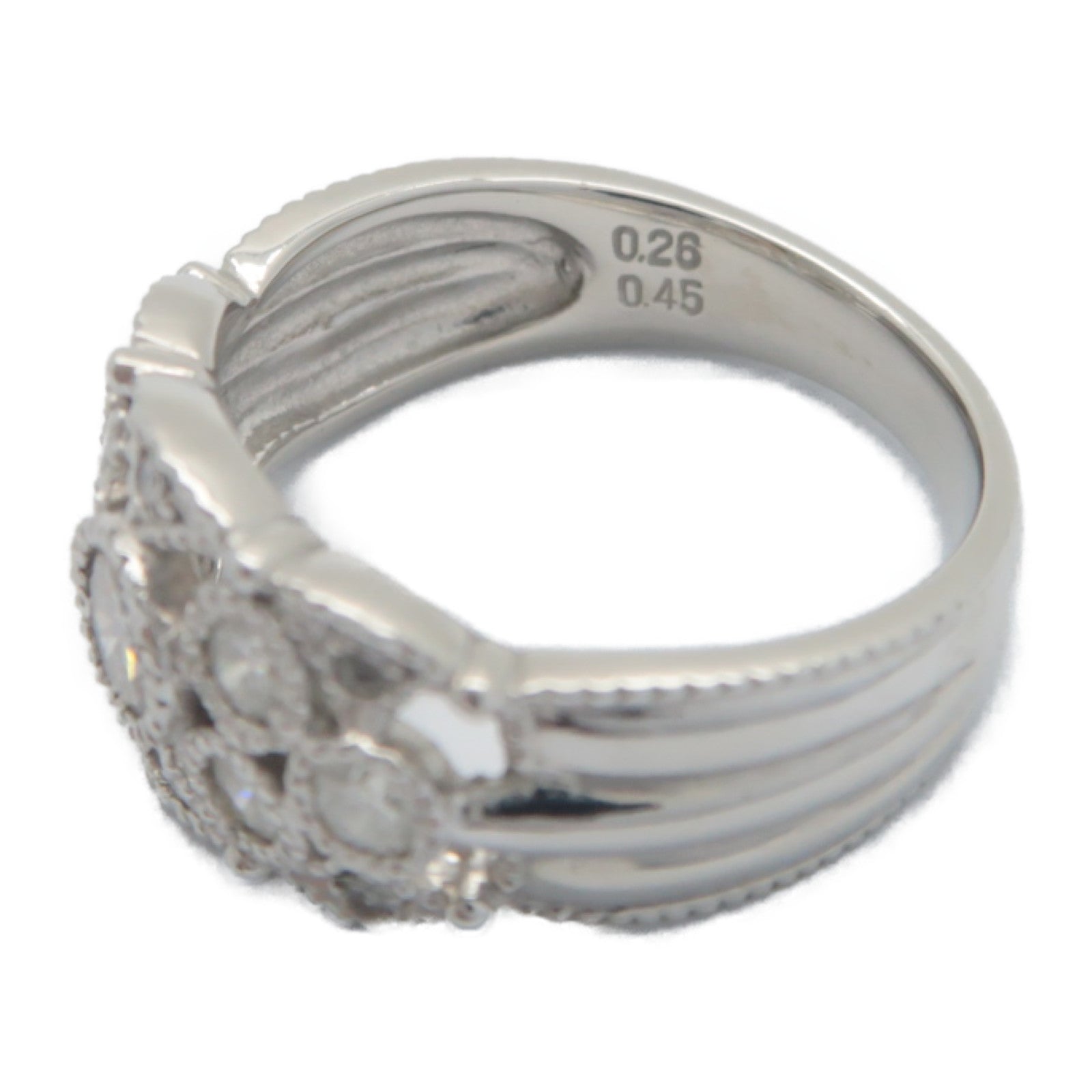 JEWELRY **【激減優惠】PT900鉑金Diamond Ring 0.45ct鑽石戒指US#6.5