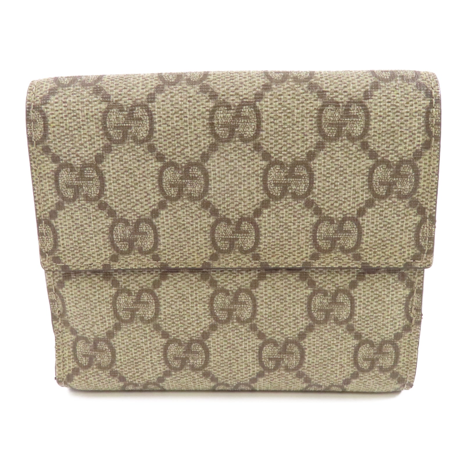 GUCCI 塗層帆布GG Plus Wallet錢包啡色