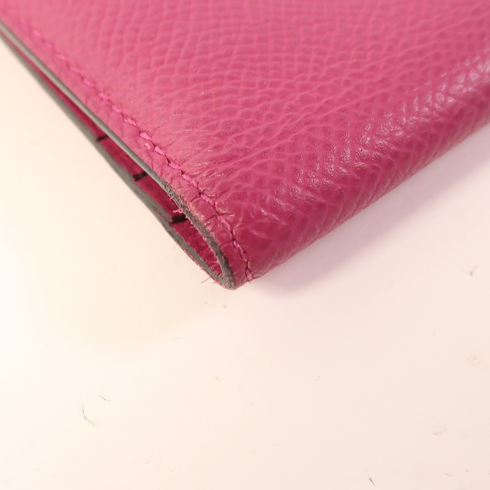HERMES 【激減優惠】Epsom皮革Bearn Long Wallet銀扣長錢包