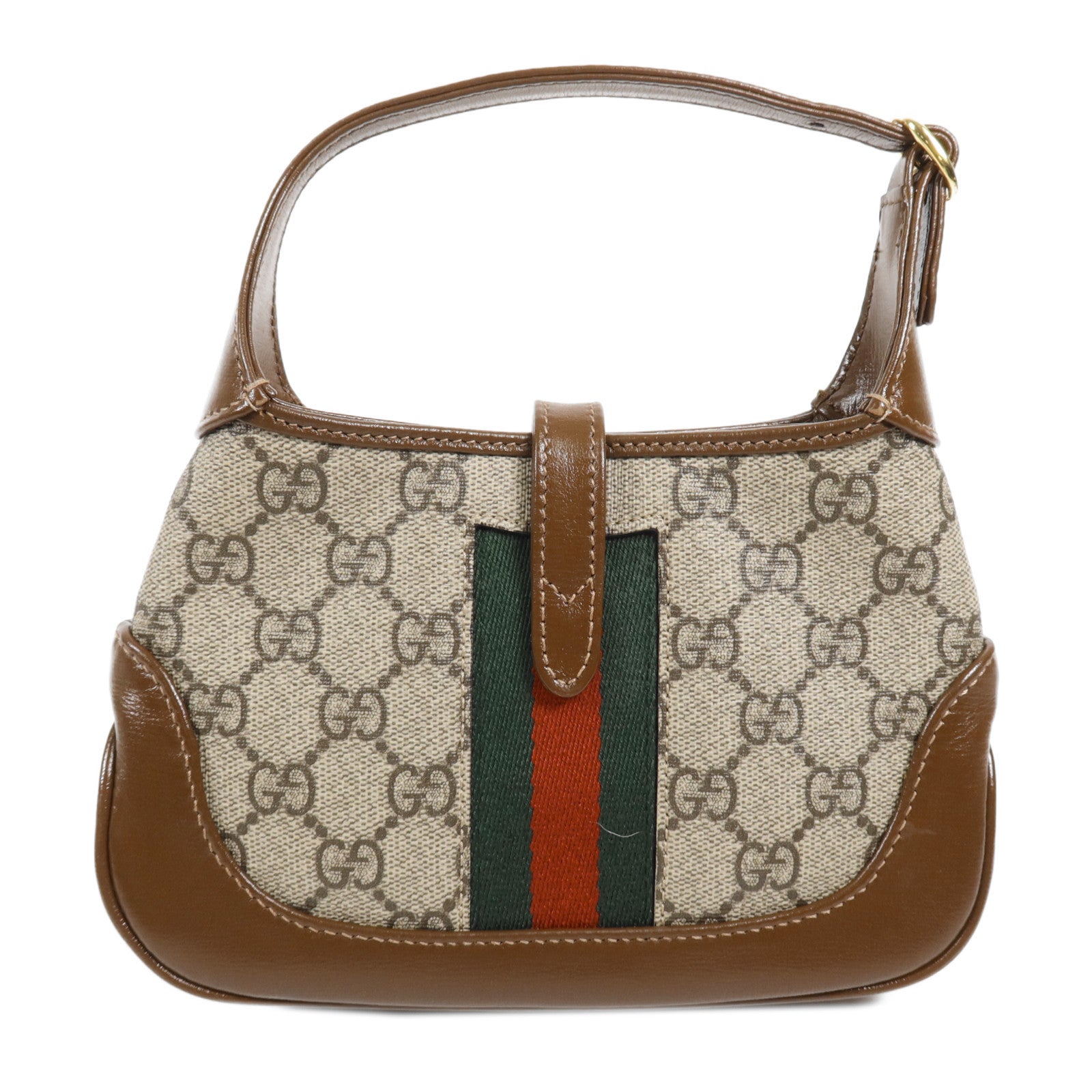 GUCCI 塗層帆布Jackie 1961 Mini Bag金扣手挽肩背兩用袋