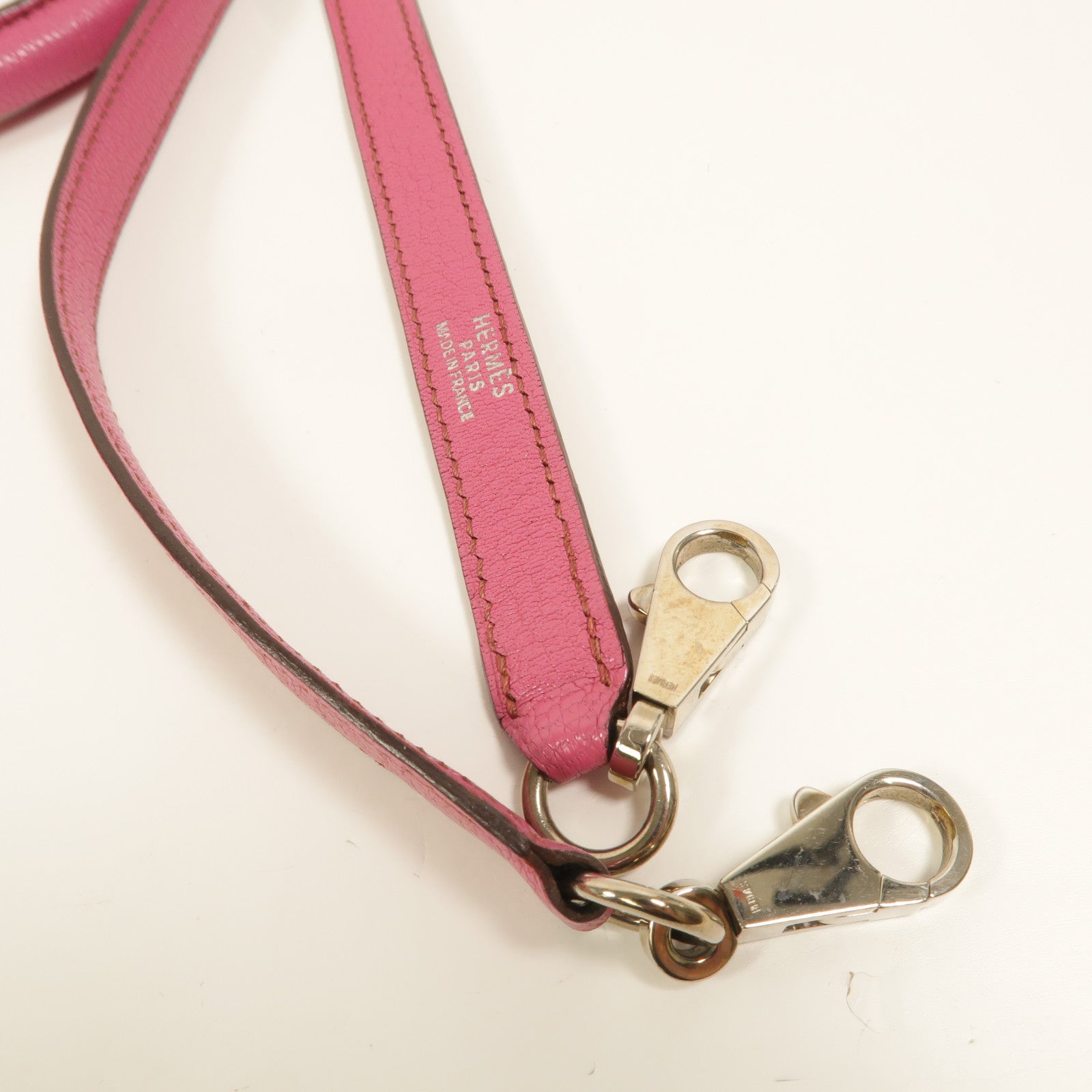 HERMES Chevre皮革Kelly 32手挽肩背兩用袋Fuchsia