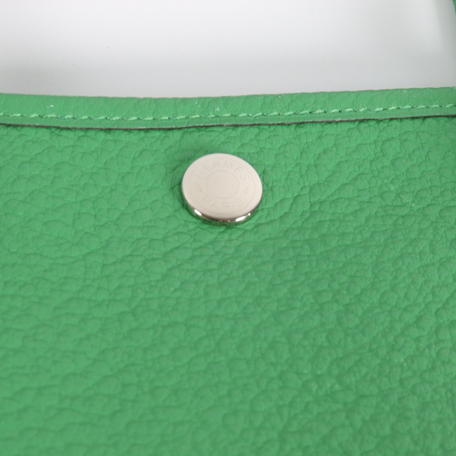 HERMES Country皮革Garden Party PM手挽袋Bamboo