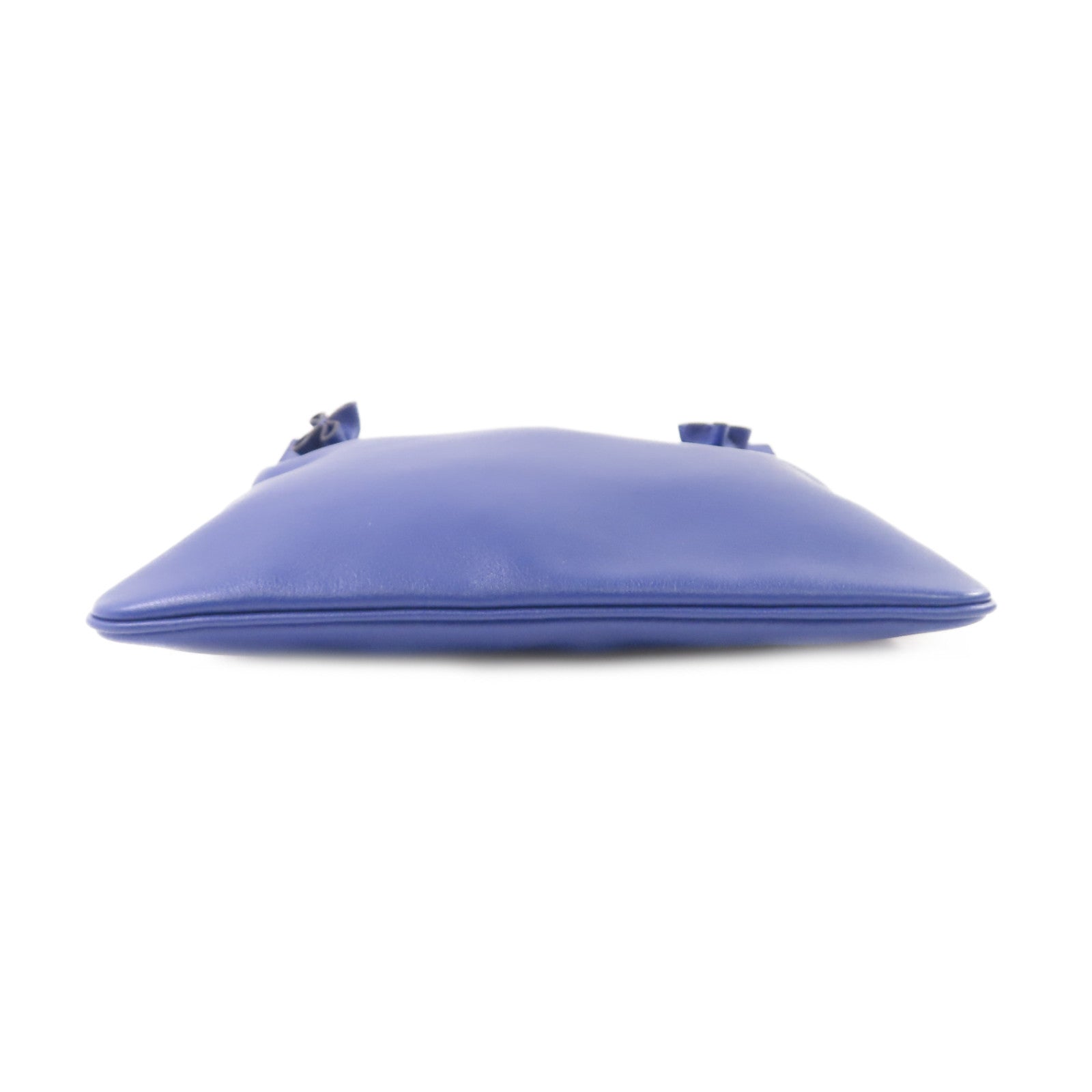 HERMES Swift皮革Aline Shoulder Bag銀扣肩背袋7T Bleu Electrique/電光藍色