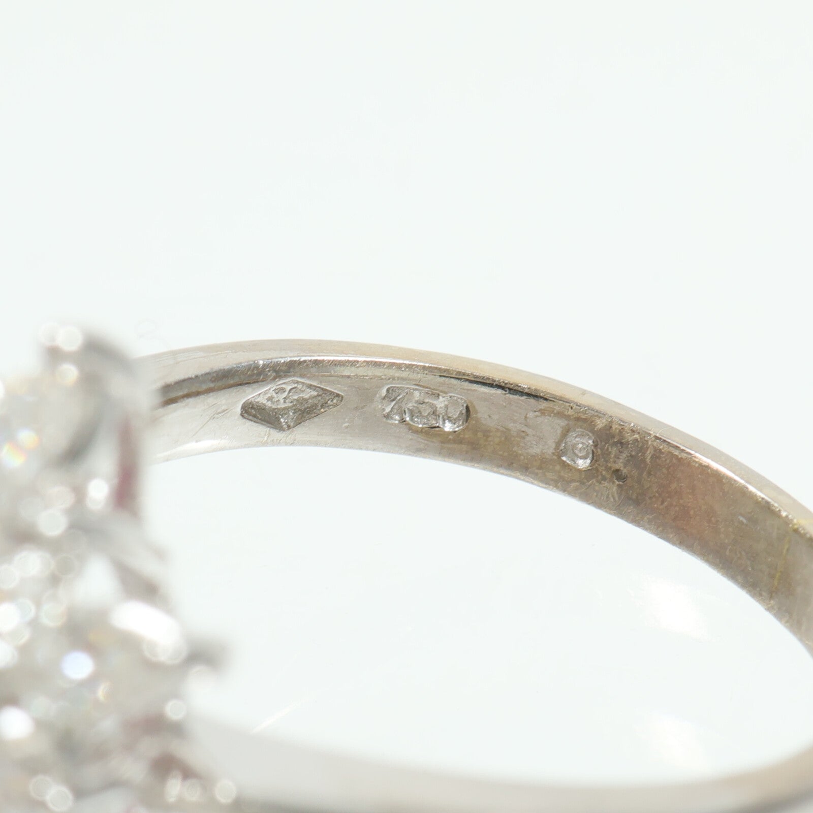 JEWELRY 18K白金Ruby Diamond Ring紅寶石/鑽石戒指