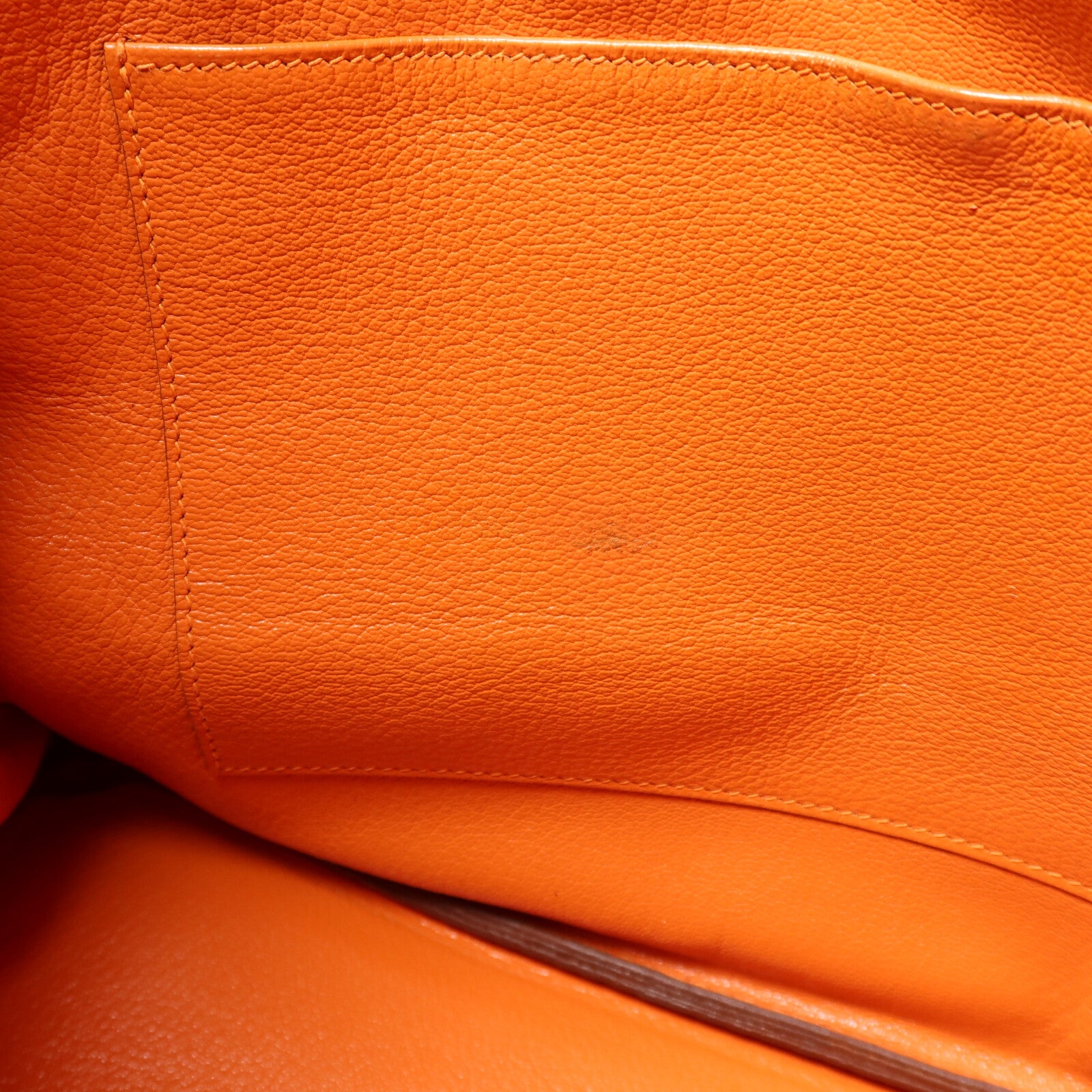 HERMES Togo皮革Birkin 35銀扣手挽袋Orange