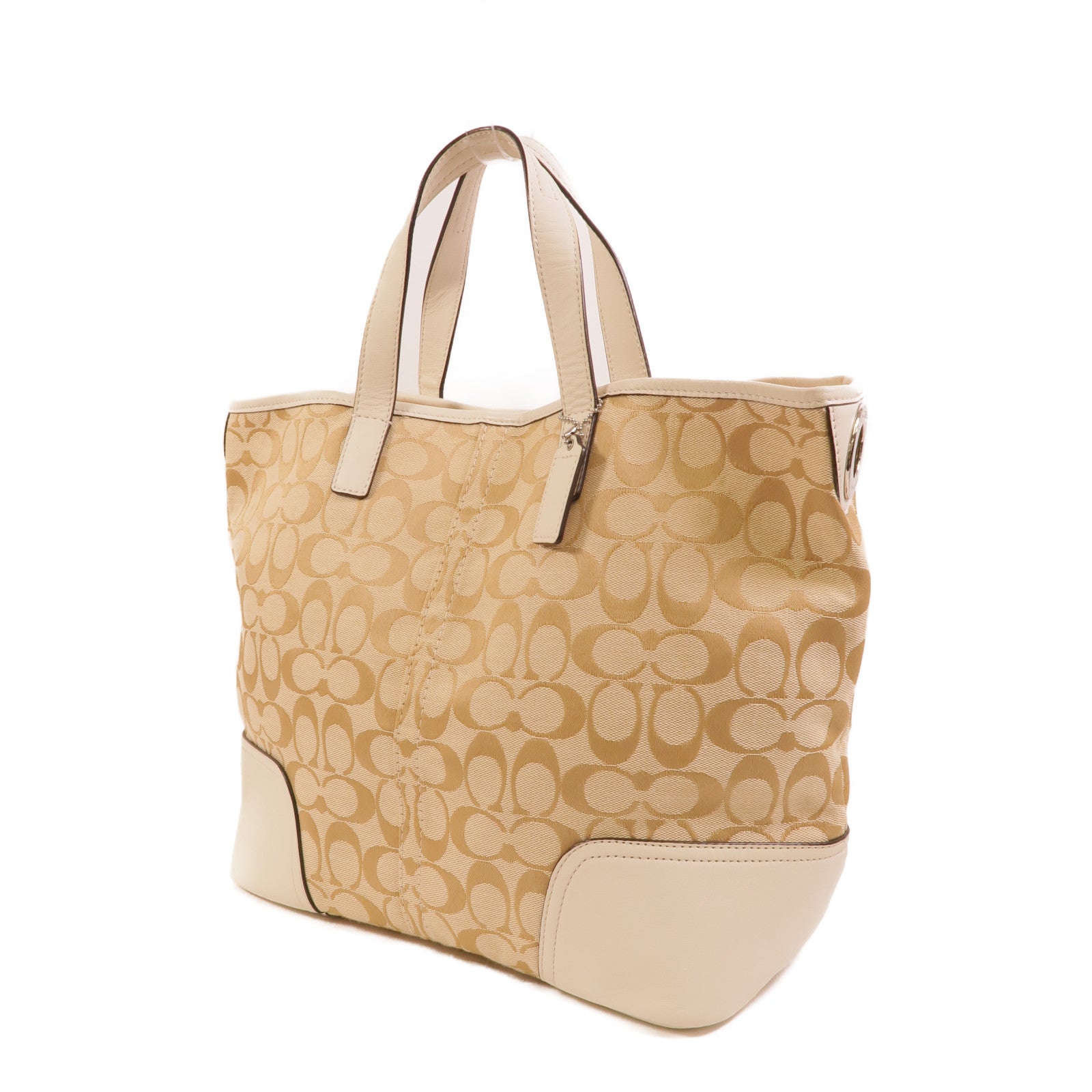 COACH 帆布Tote Bag手挽肩背兩用袋