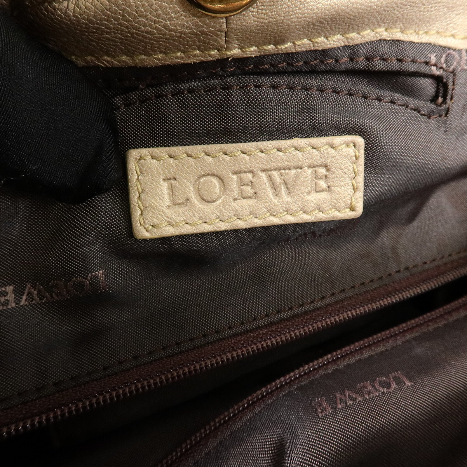 LOEWE 牛皮皮革Pre-Loved Mini Aire Brisa手挽肩背兩用袋