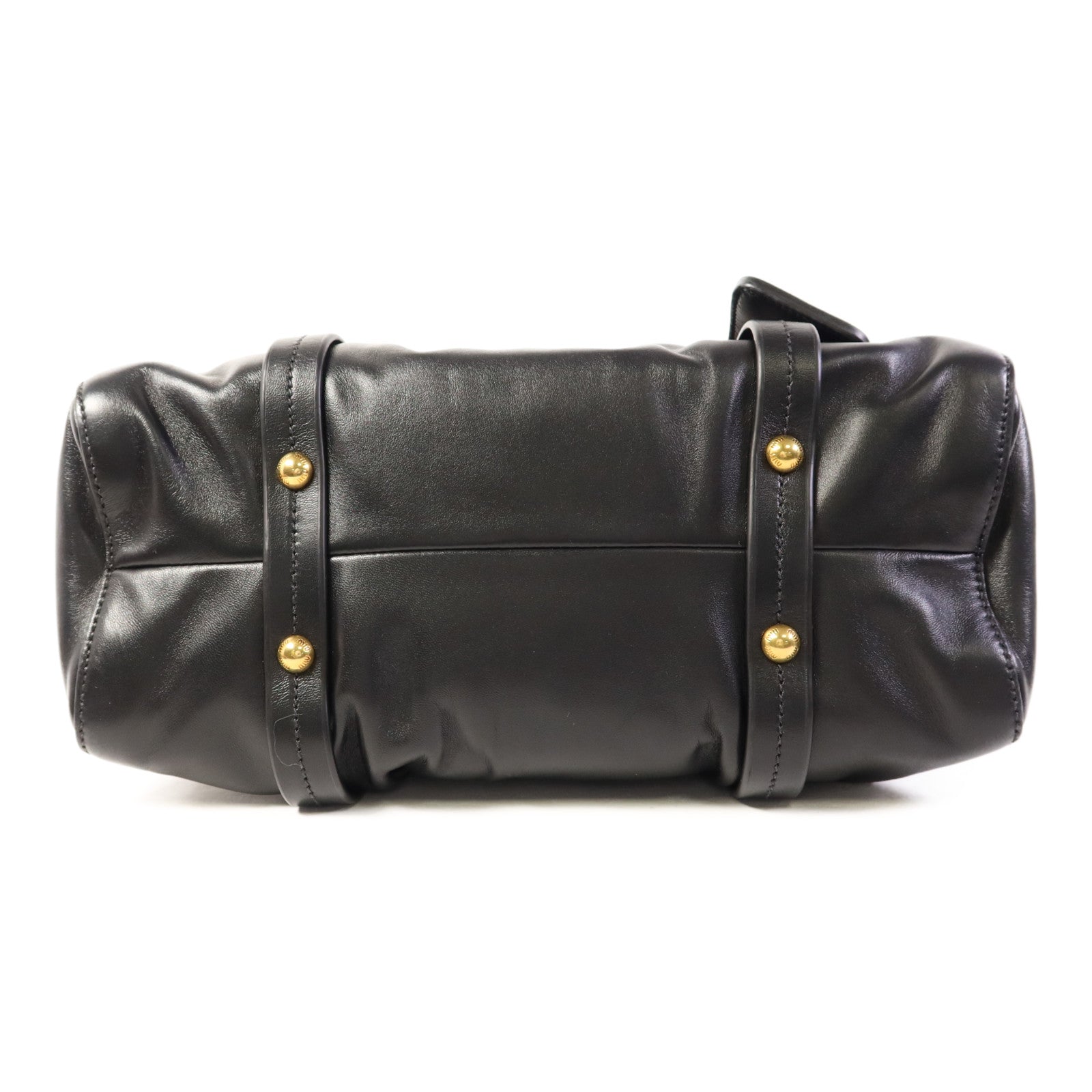 Miu Miu 羊皮皮革2 Way Shoudler Bag金扣手挽肩背兩用袋