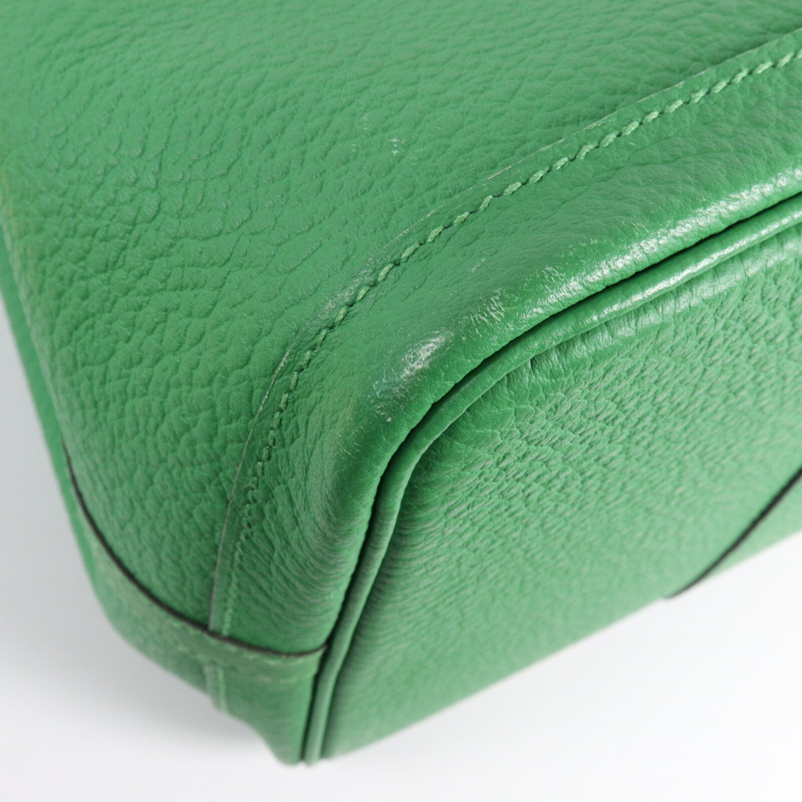 HERMES Country皮革Garden Party PM手挽袋Bamboo