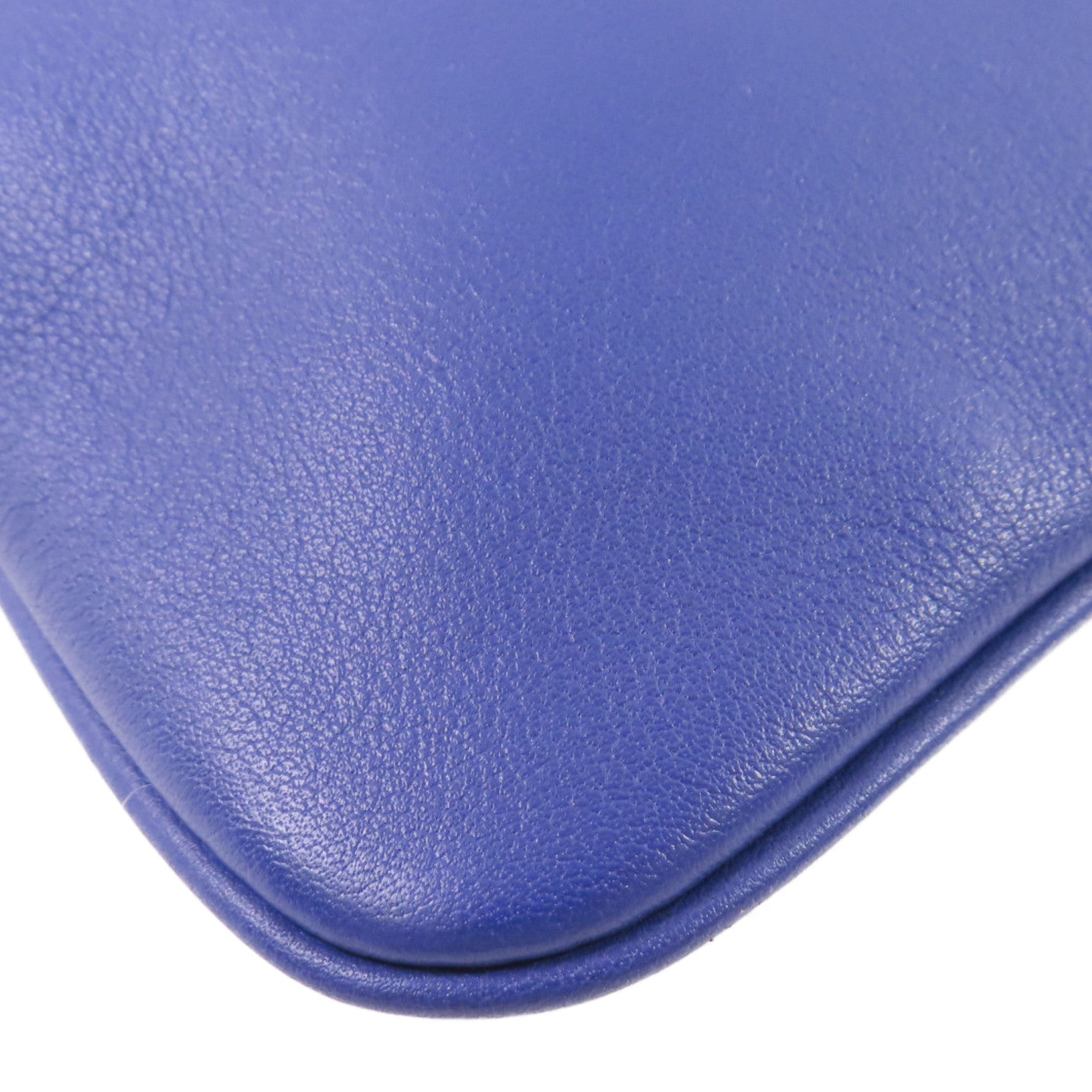 HERMES Swift皮革Aline Shoulder Bag銀扣肩背袋7T Bleu Electrique/電光藍色