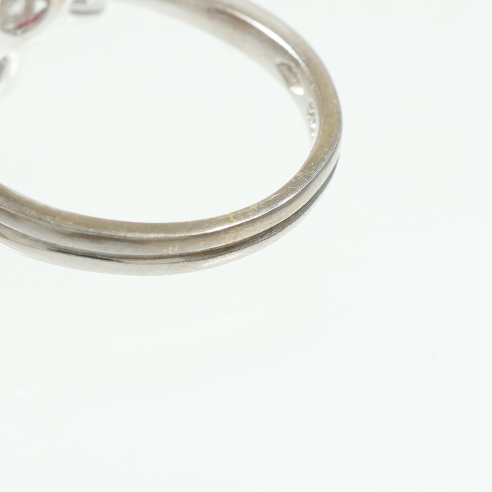 JEWELRY 18K白金Ruby Diamond Ring紅寶石/鑽石戒指