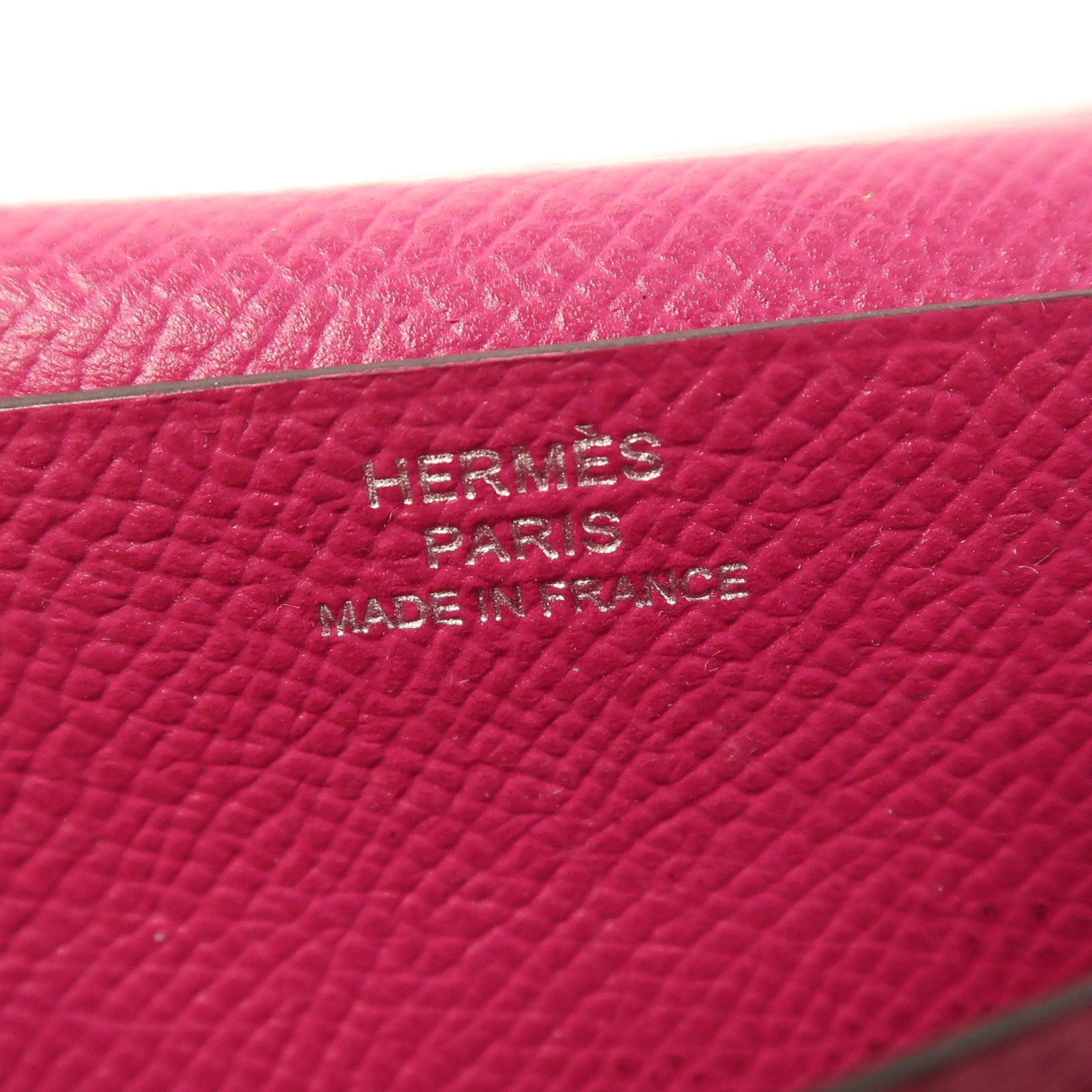 HERMES Epsom皮革Bearn Long Wallet銀扣長錢包