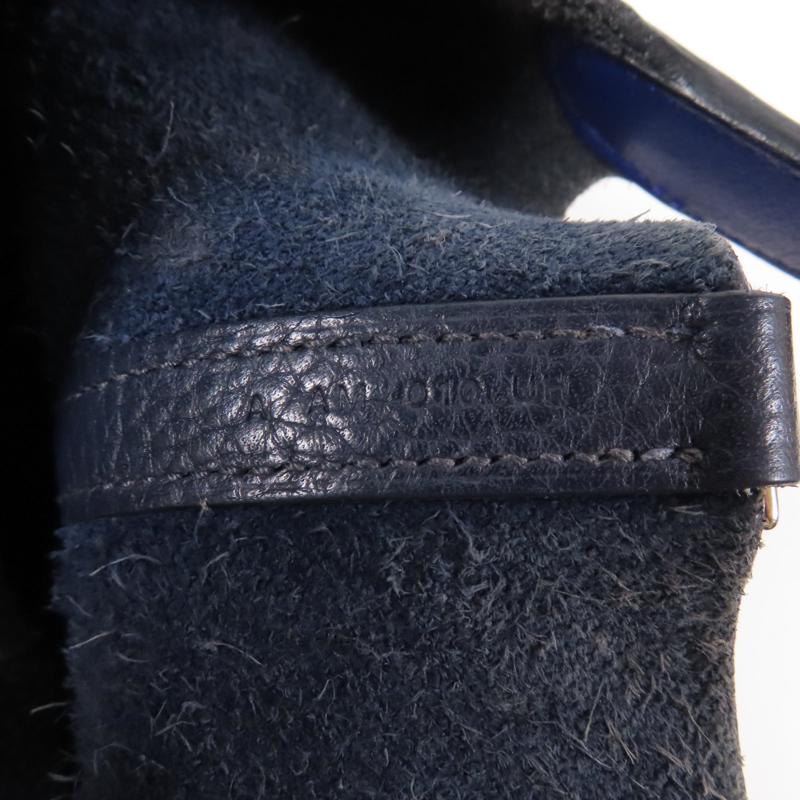 HERMES Clemence皮革Picotin MM銀扣肩背袋Blue Nuit