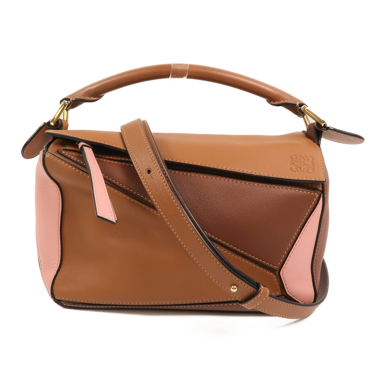 LOEWE 牛皮皮革Puzzle Small手挽肩背兩用袋