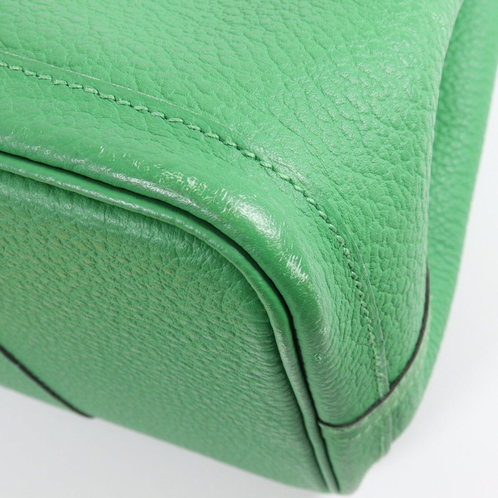 HERMES Country皮革Garden Party PM手挽袋Bamboo