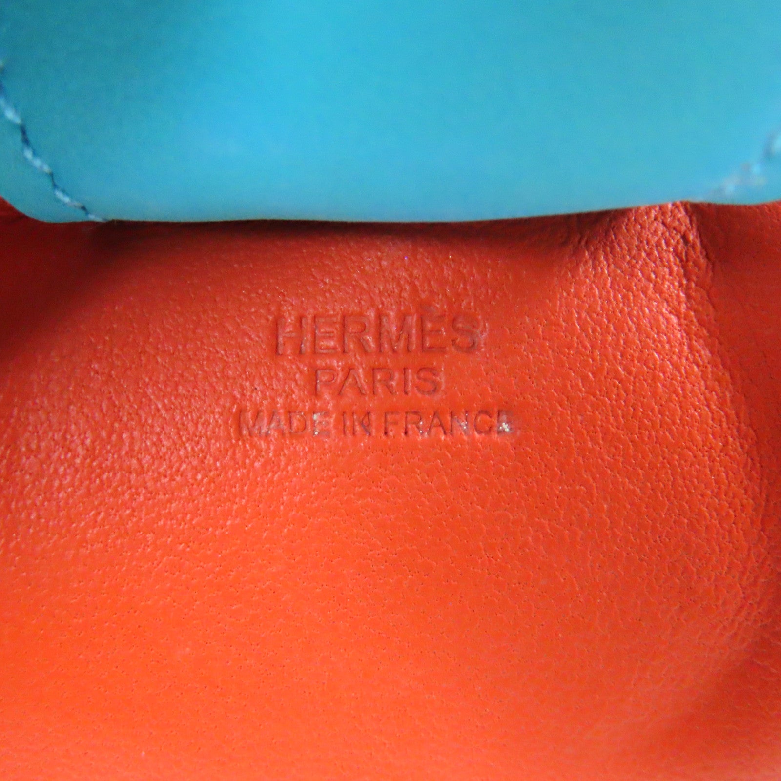 HERMES **【激減優惠】Swift皮革Rodeo MM掛飾Charm橙色
