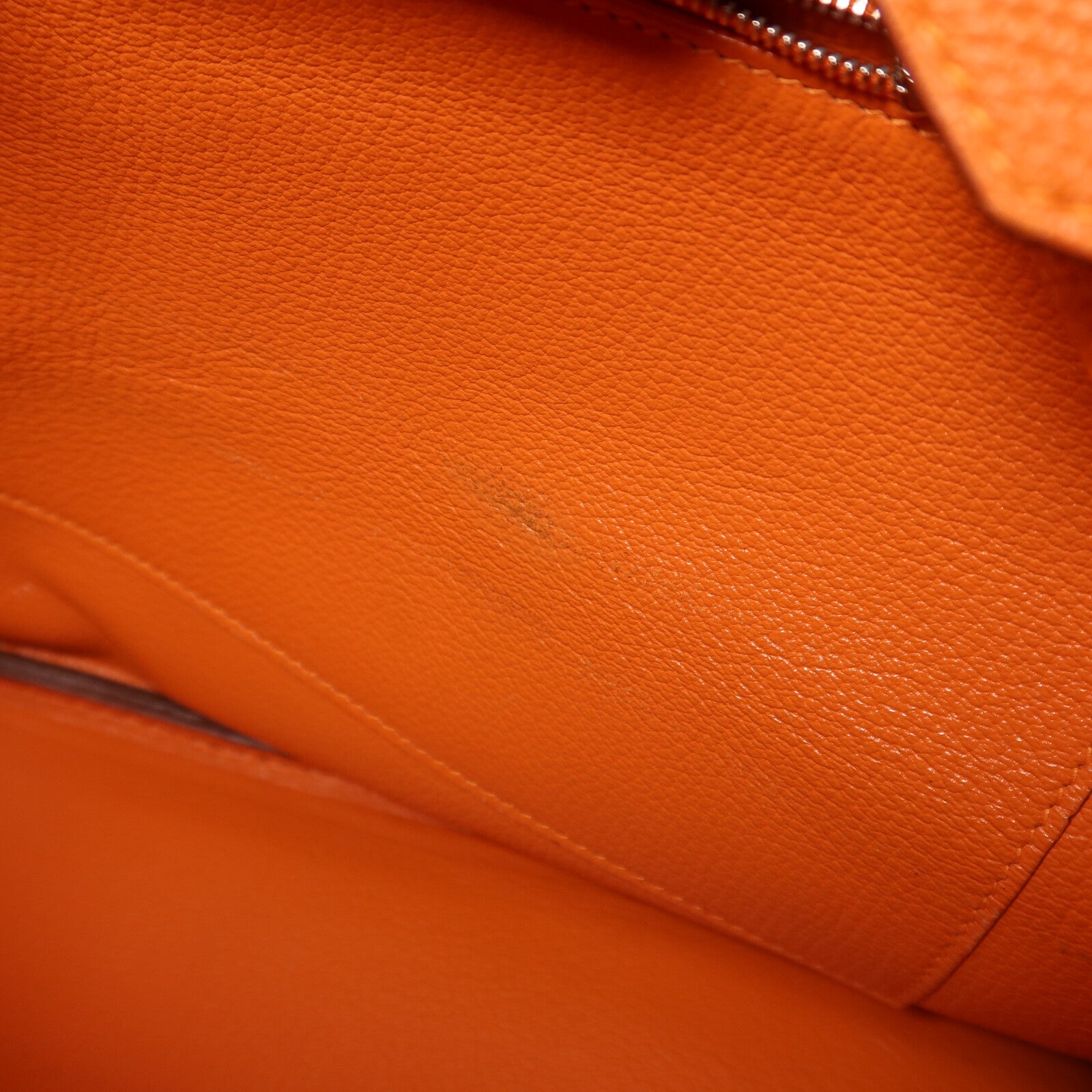 HERMES Togo皮革Birkin 35銀扣手挽袋Orange