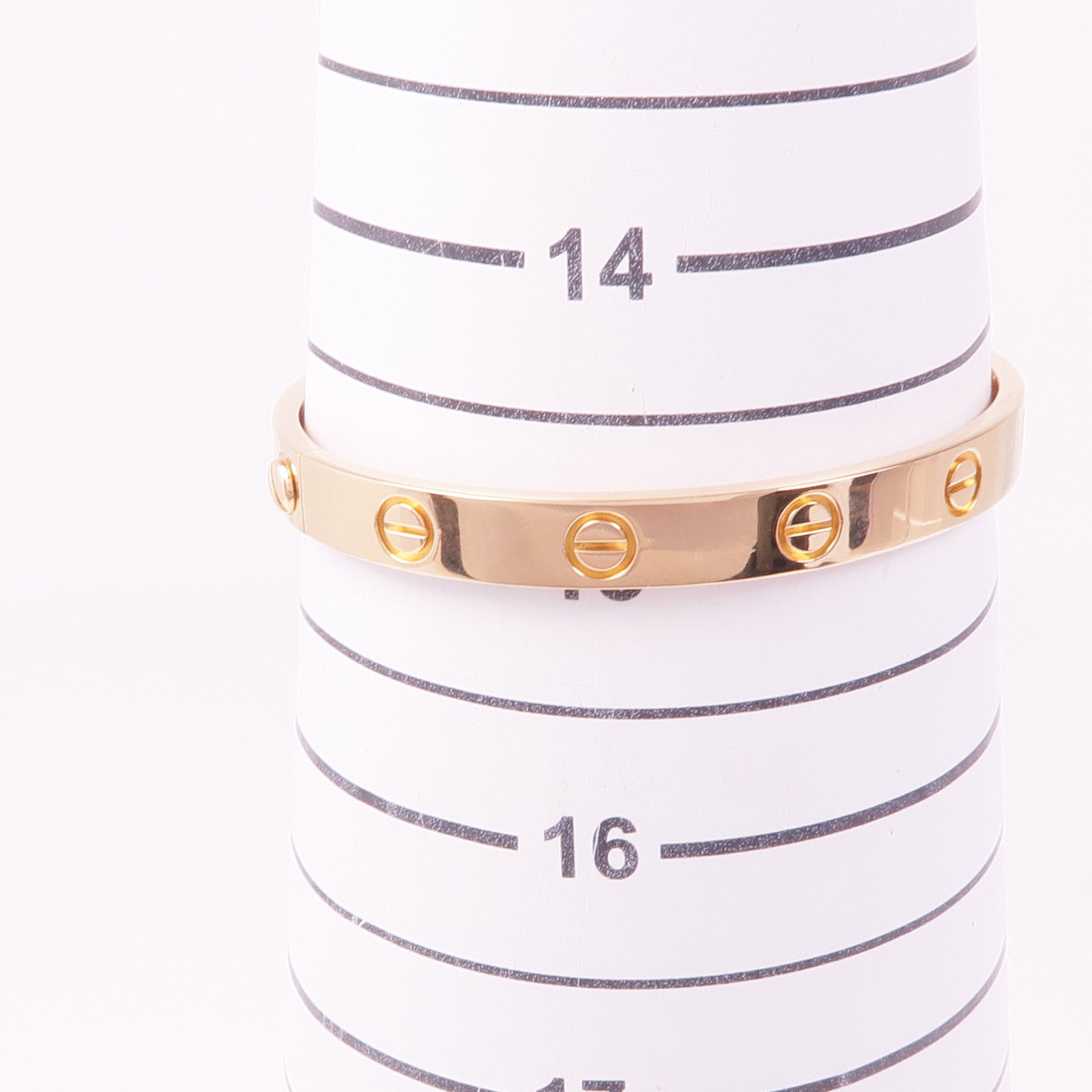 CARTIER 18K玫瑰金Love Bracelet手鐲Cartier#16