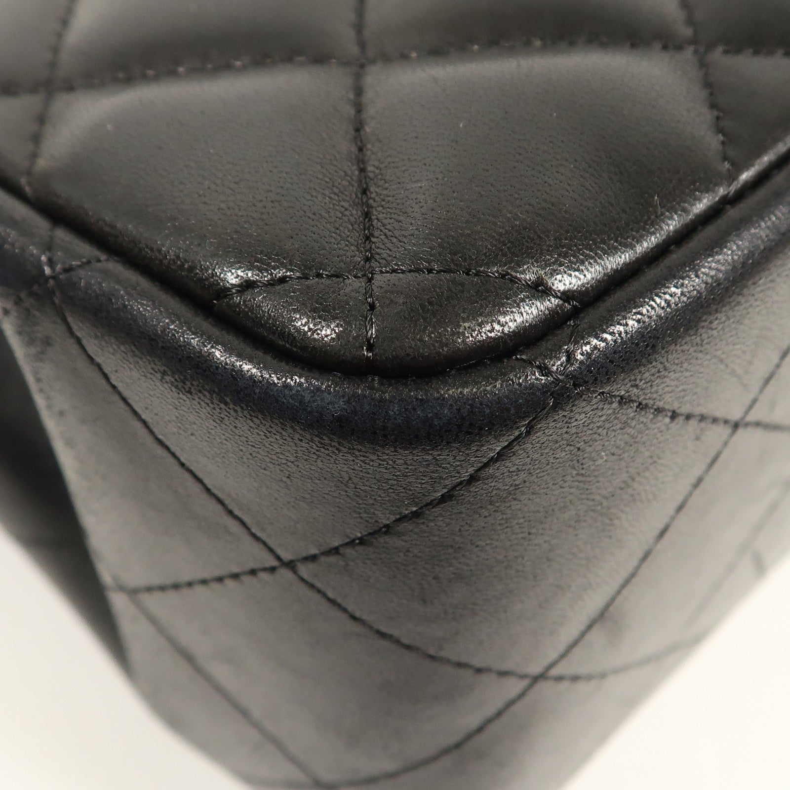 CHANEL 羊皮皮革Large Classic金扣鏈帶肩背袋