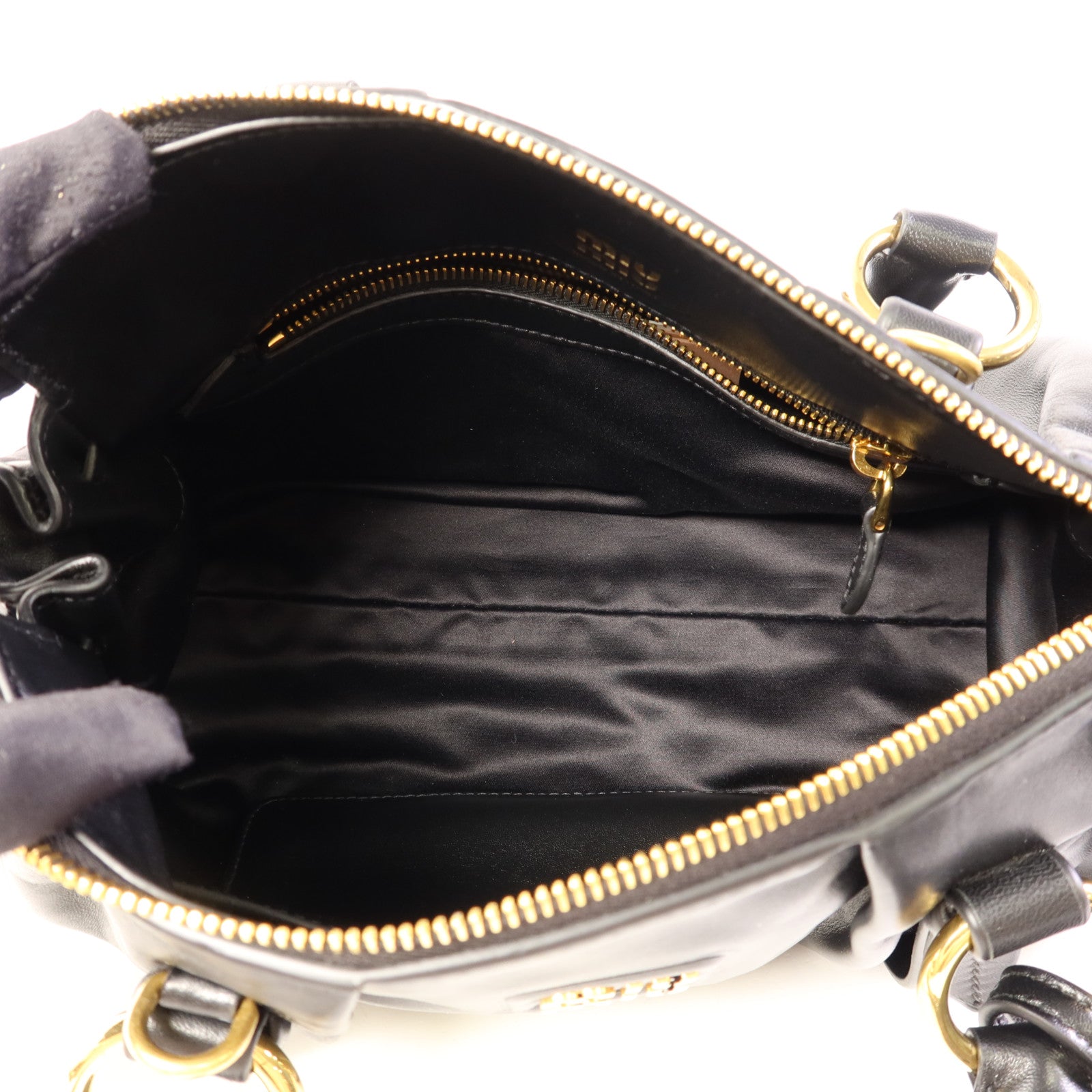 Miu Miu 羊皮皮革2 Way Shoudler Bag金扣手挽肩背兩用袋