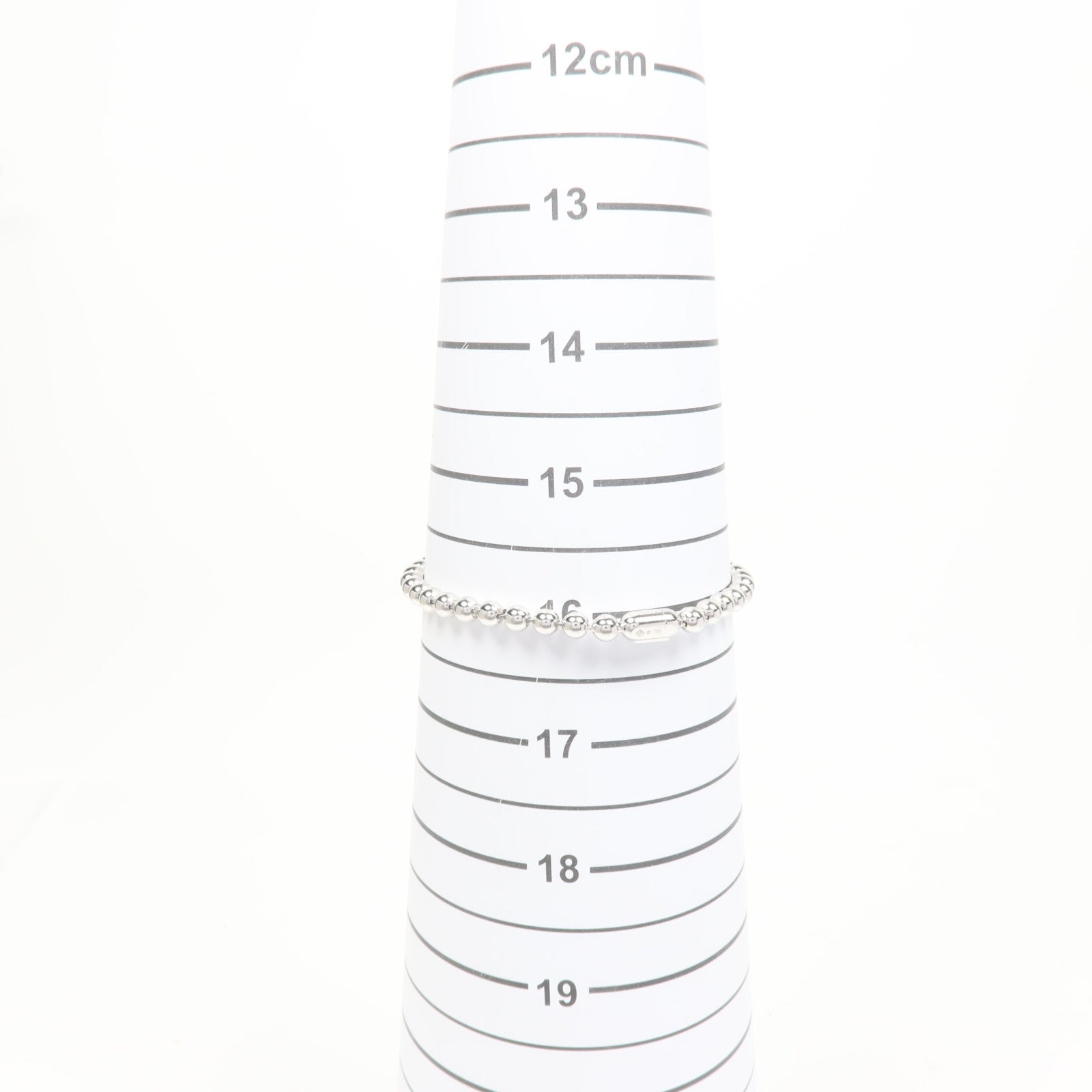 CARTIER 18K白金Perles De Diamants鑽石手鏈