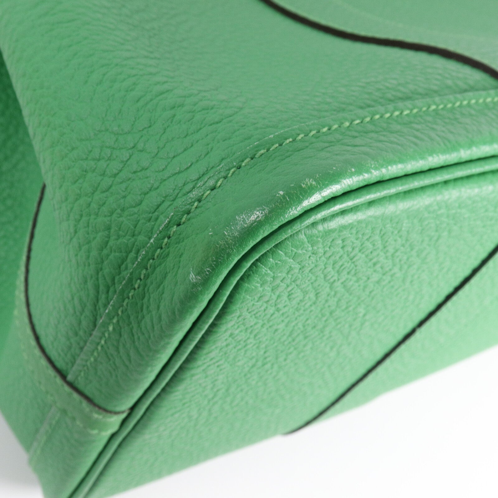 HERMES Country皮革Garden Party PM手挽袋Bamboo