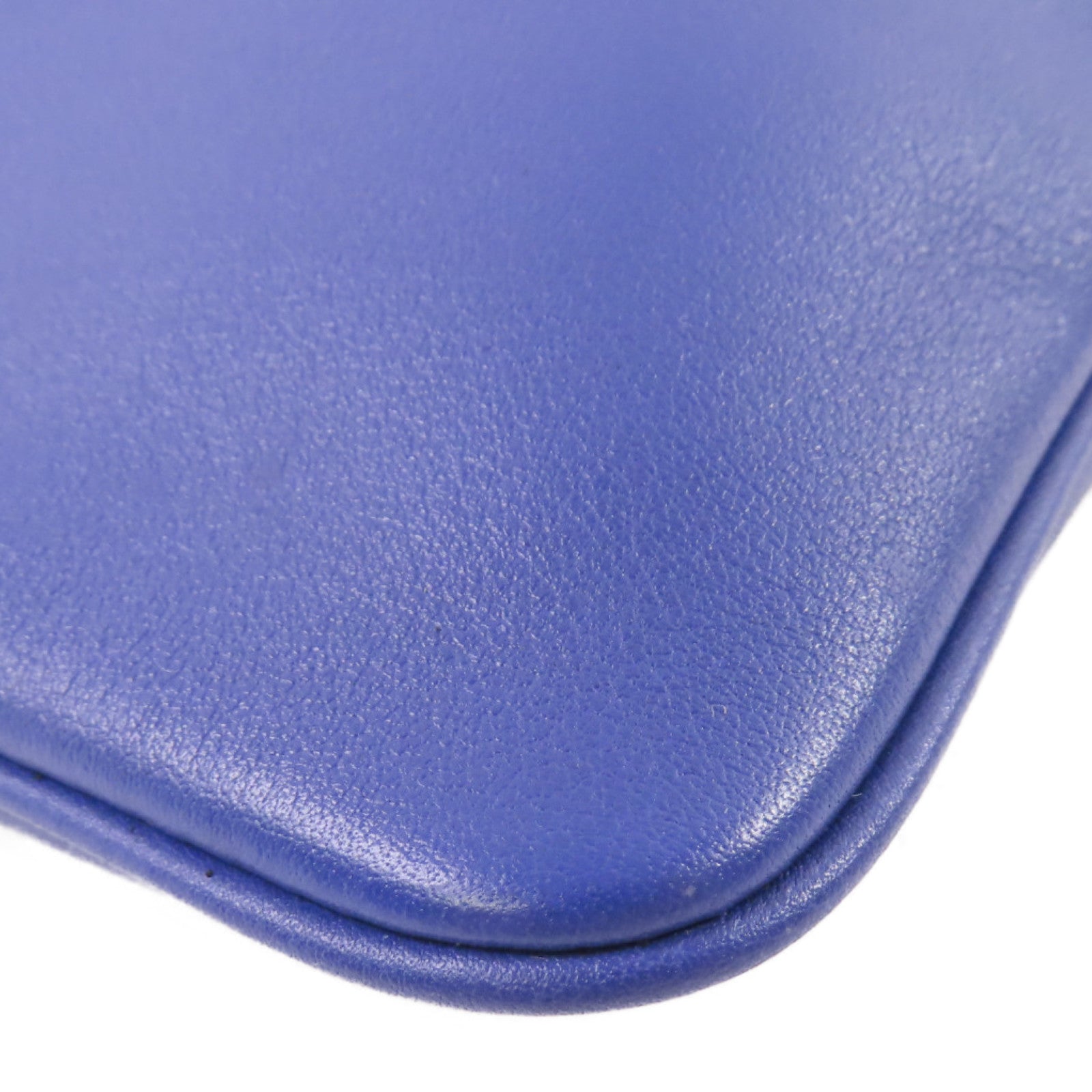 HERMES Swift皮革Aline Shoulder Bag銀扣肩背袋7T Bleu Electrique/電光藍色