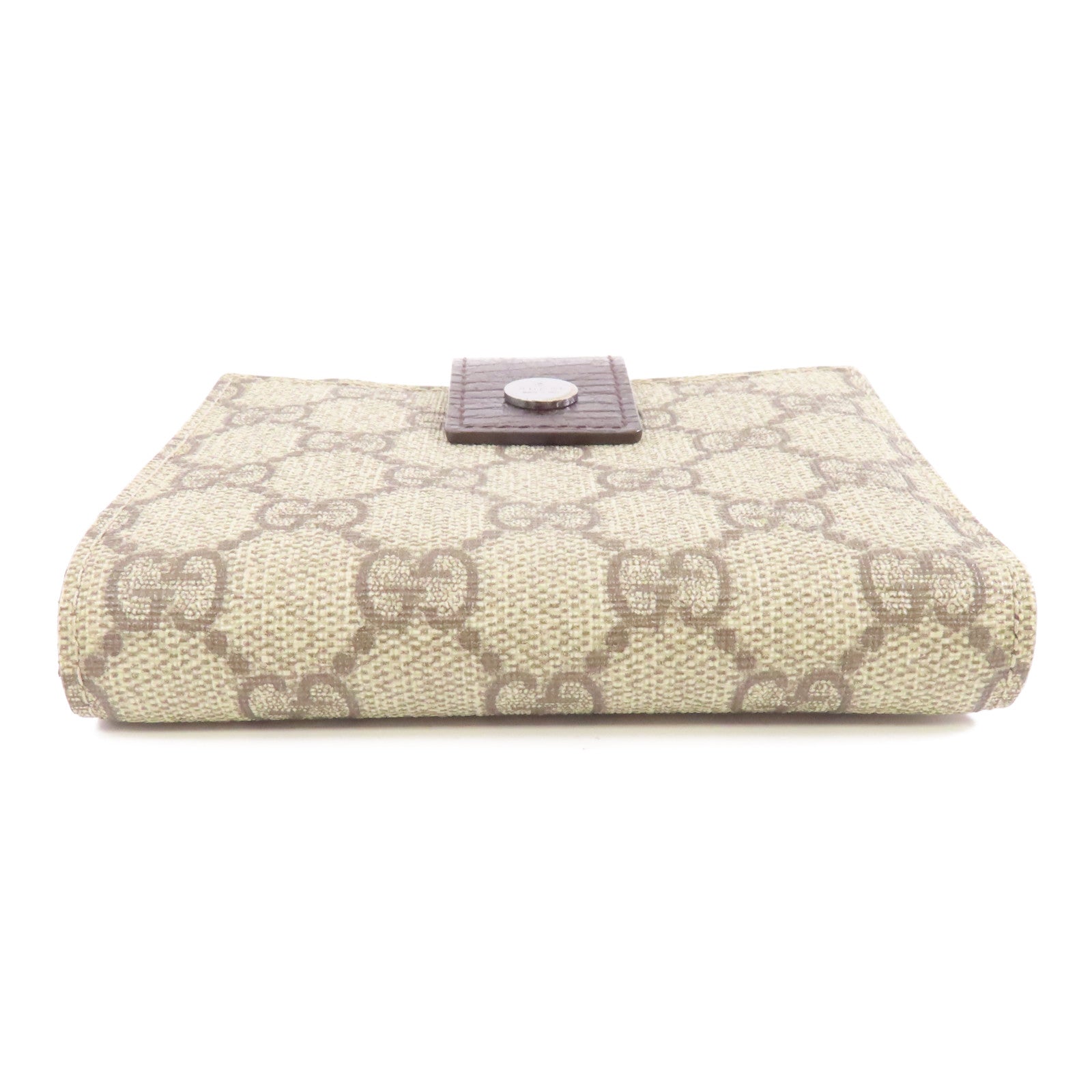 GUCCI 塗層帆布GG Plus Wallet錢包啡色
