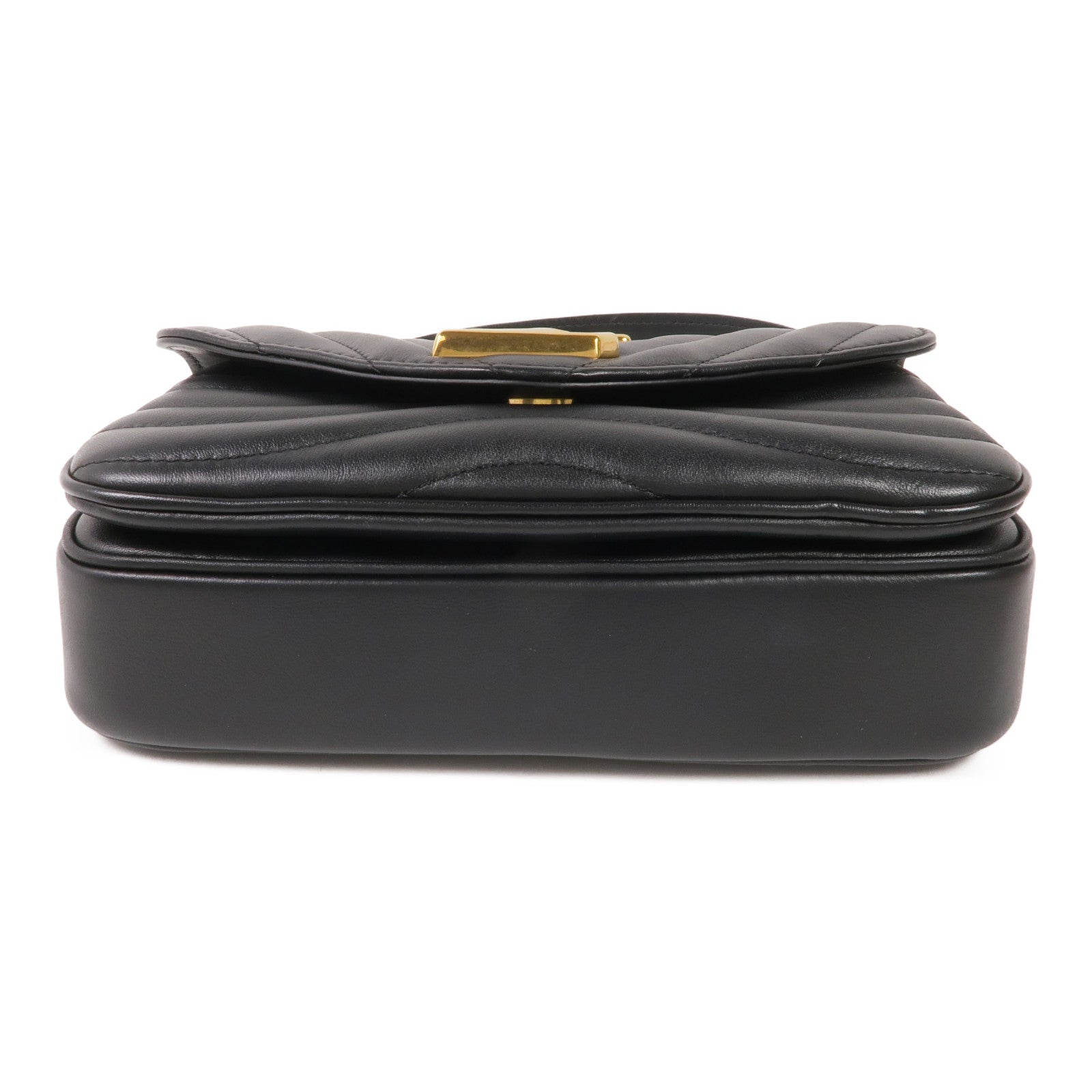 LOUIS VUITTON 牛皮皮革New Wave Chain Bag PM金扣鏈帶肩背袋