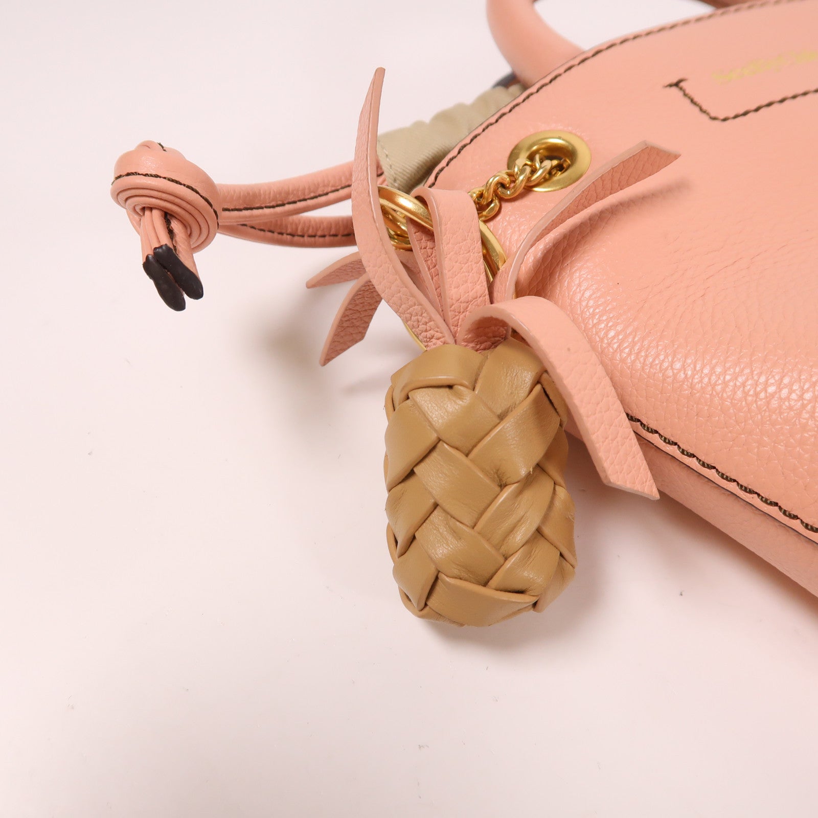 SEE BY CHLOE 【激減優惠】牛皮皮革Cecilya Mini金扣手挽肩背兩用袋