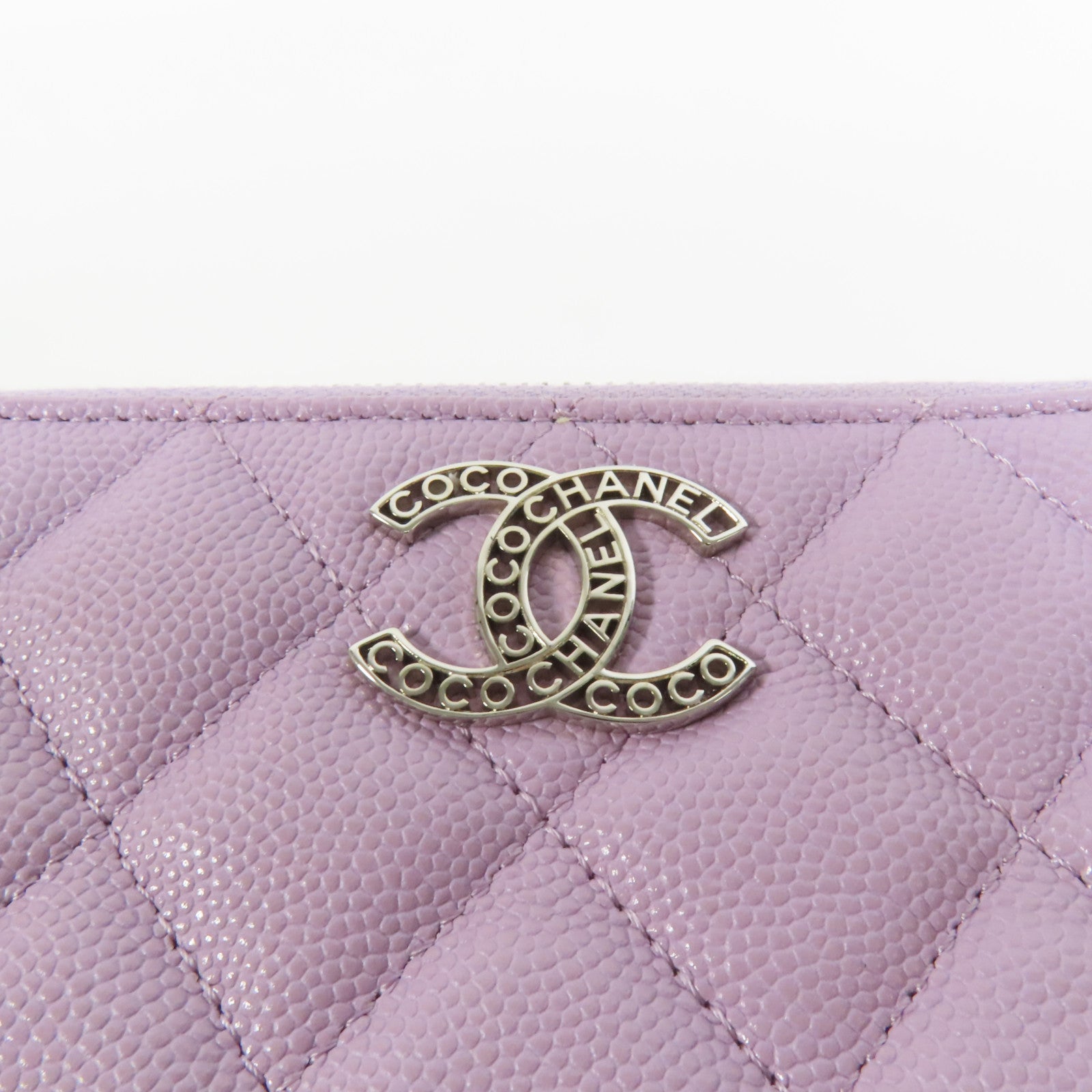 CHANEL 牛皮皮革Chain Shoulder銀扣鏈帶肩背袋