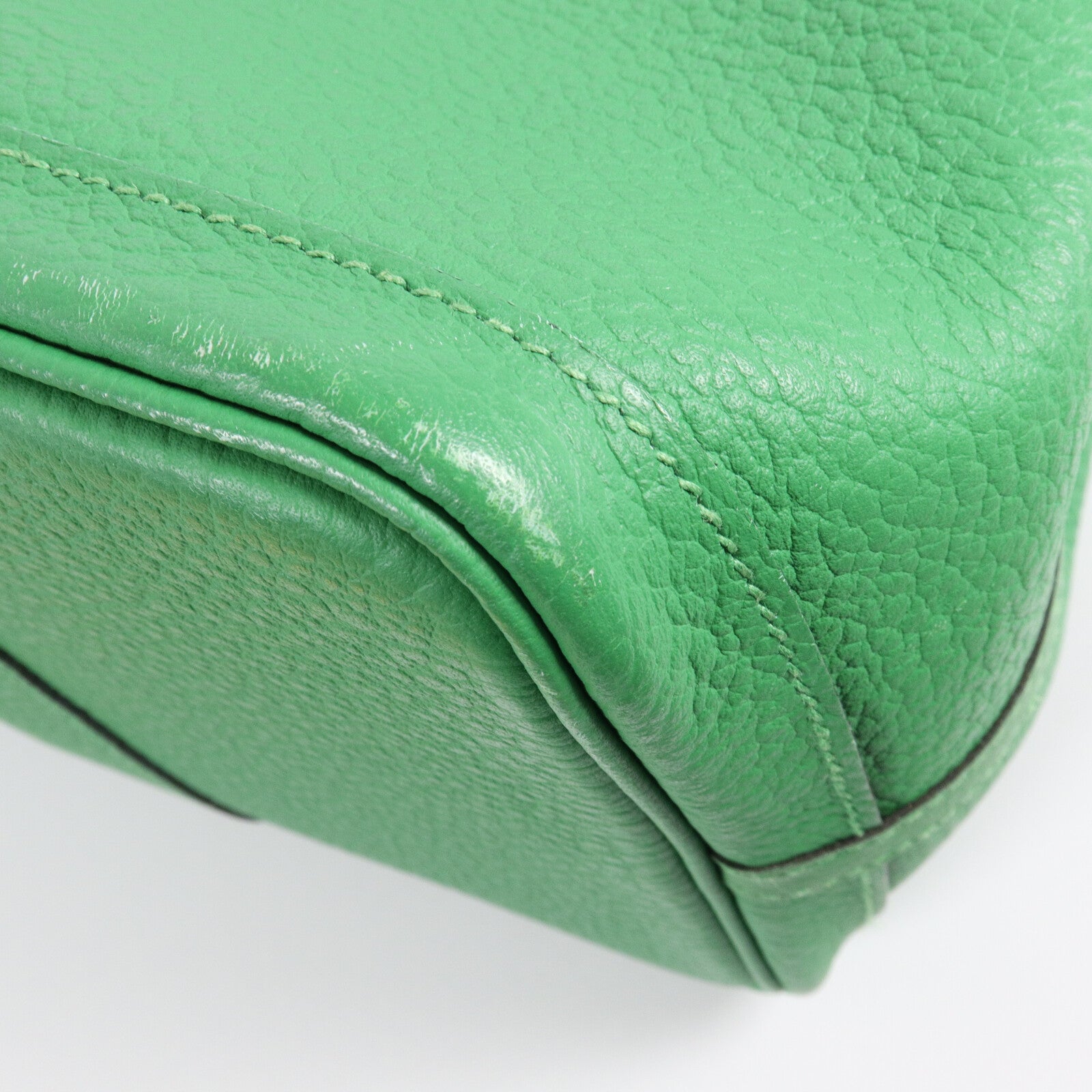 HERMES Country皮革Garden Party PM手挽袋Bamboo