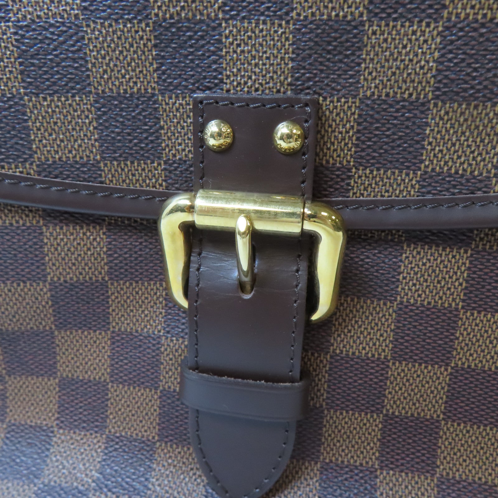 LOUIS VUITTON 【激減優惠】Damier Highbury金扣肩背袋啡色