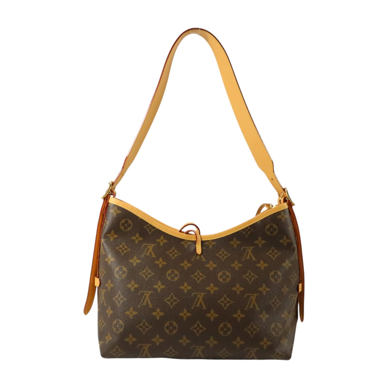 LOUIS VUITTON Monogram CarryAll PM金扣肩背袋