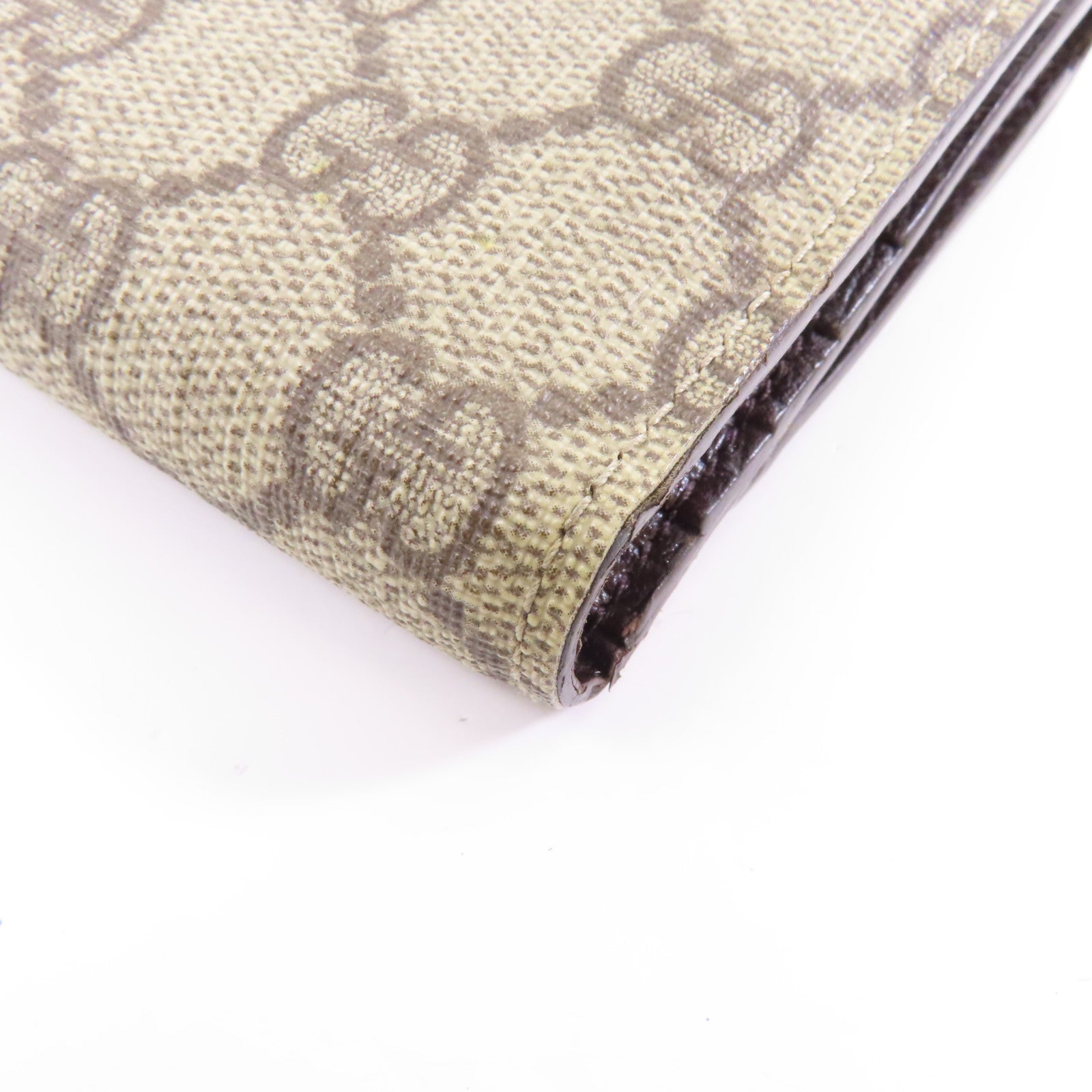 GUCCI 塗層帆布GG Plus Wallet錢包啡色