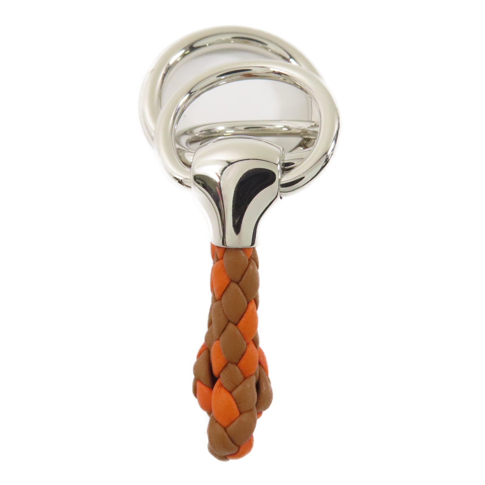 HERMES 金屬/皮革Scarf Ring絲巾環