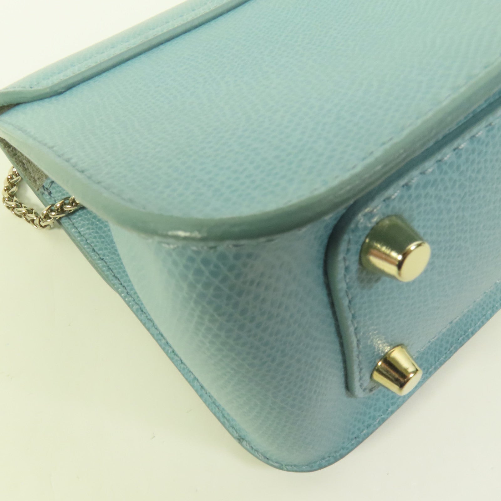 SELECTION 牛皮皮革Chain Shoulder Bag金扣鏈帶肩背袋