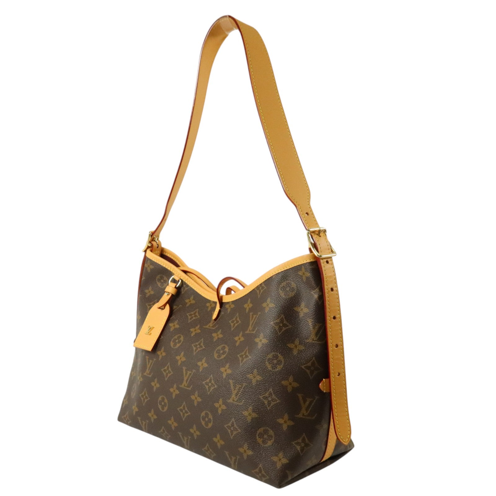 LOUIS VUITTON Monogram CarryAll PM金扣肩背袋