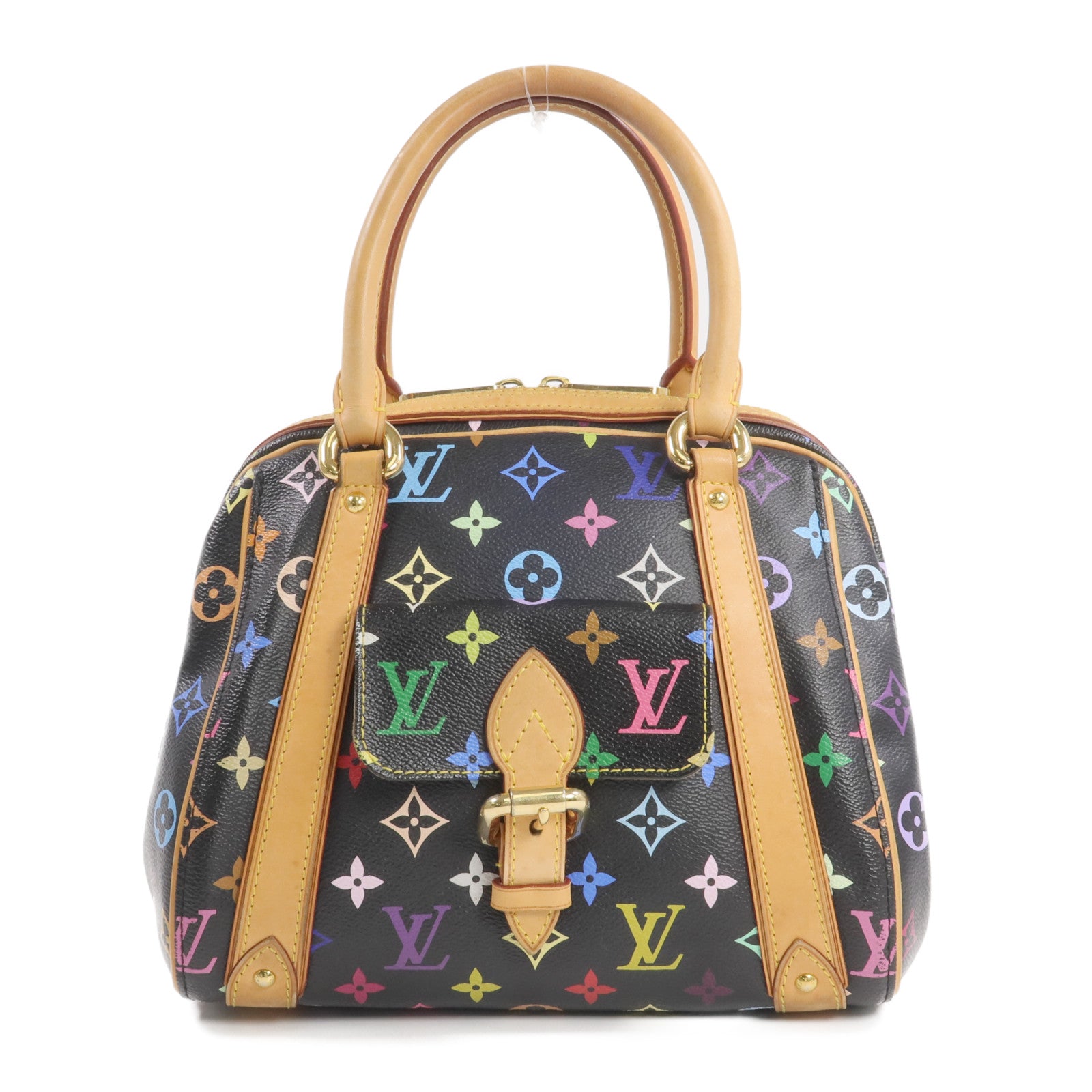 LOUIS VUITTON Monogram Multicolore Priscilla金扣手挽袋