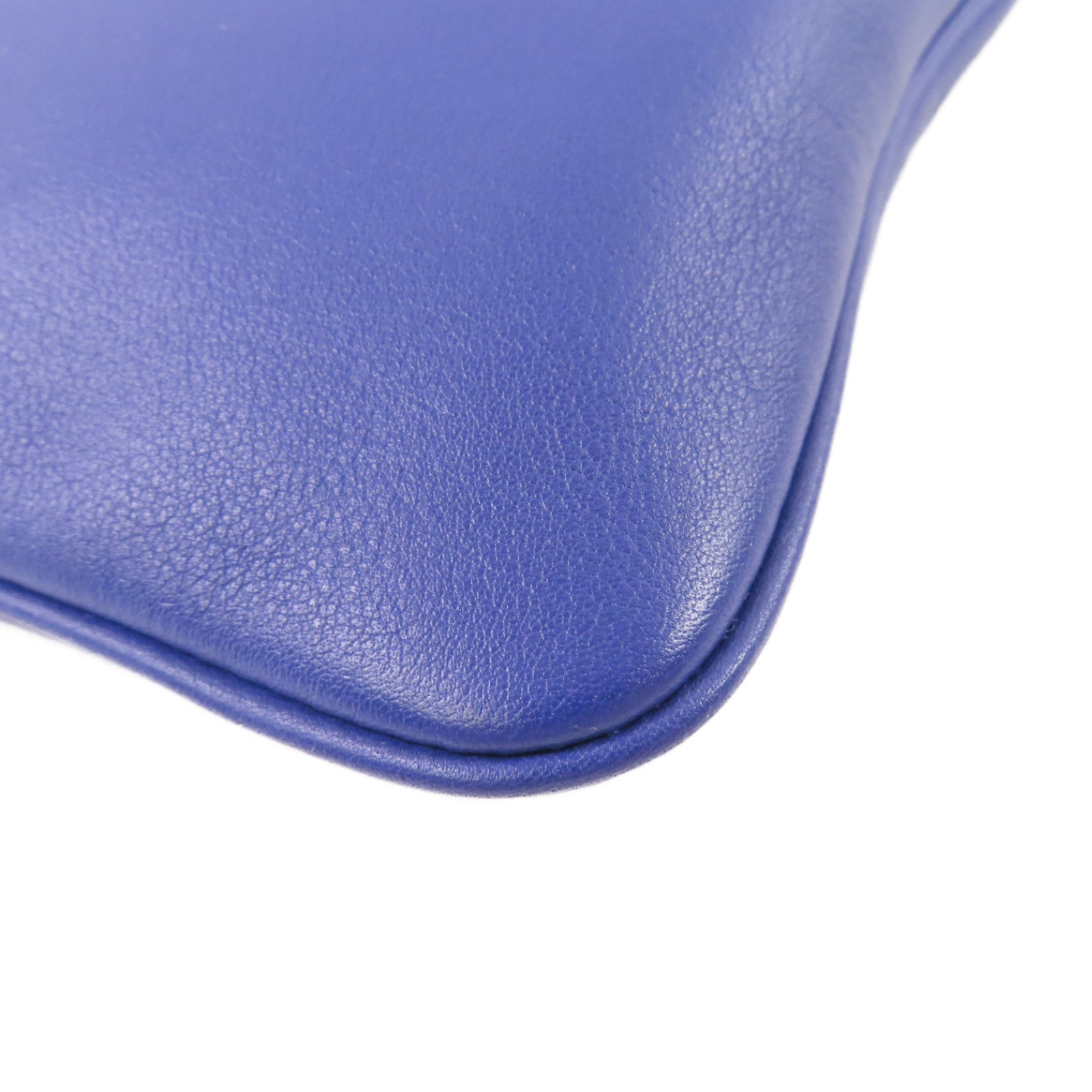 HERMES Swift皮革Aline Shoulder Bag銀扣肩背袋7T Bleu Electrique/電光藍色
