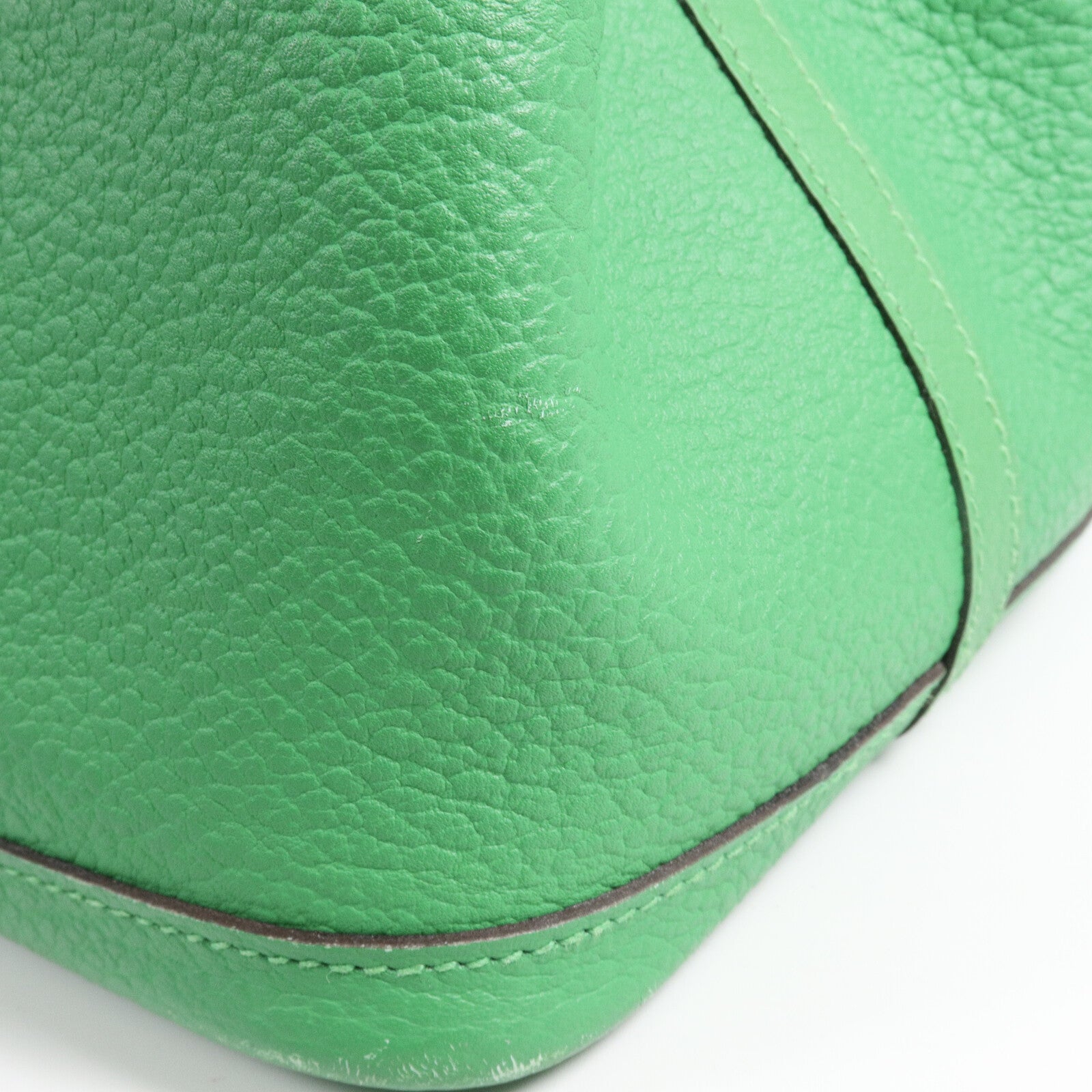 HERMES Country皮革Garden Party PM手挽袋Bamboo