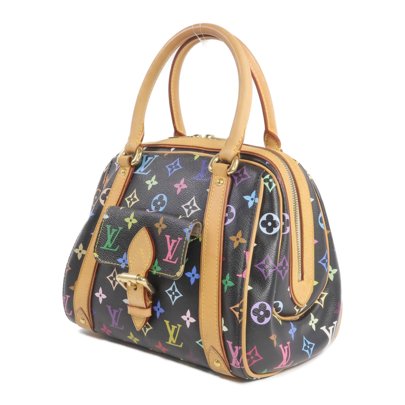 LOUIS VUITTON Monogram Multicolore Priscilla金扣手挽袋