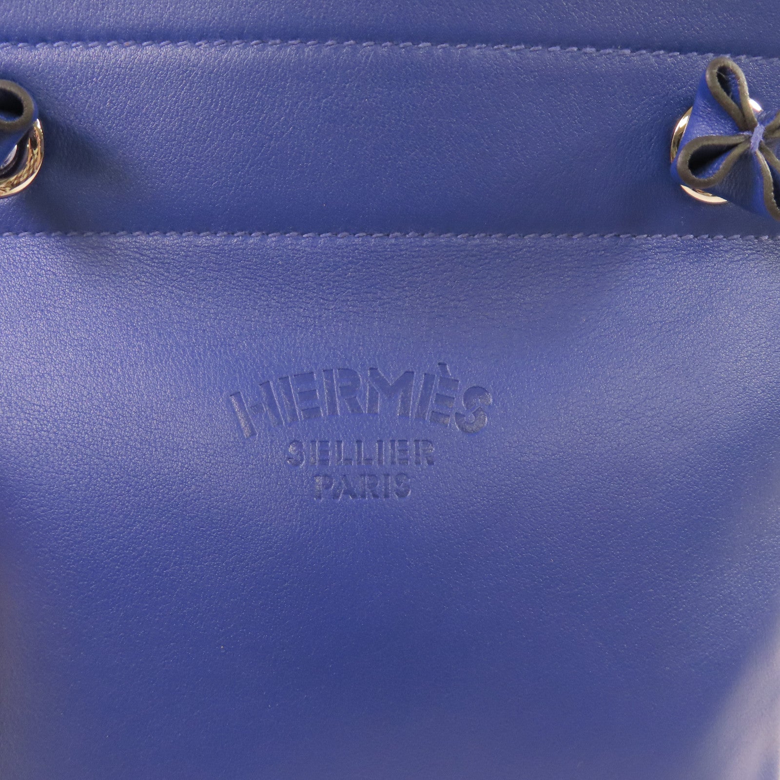 HERMES Swift皮革Aline Shoulder Bag銀扣肩背袋7T Bleu Electrique/電光藍色