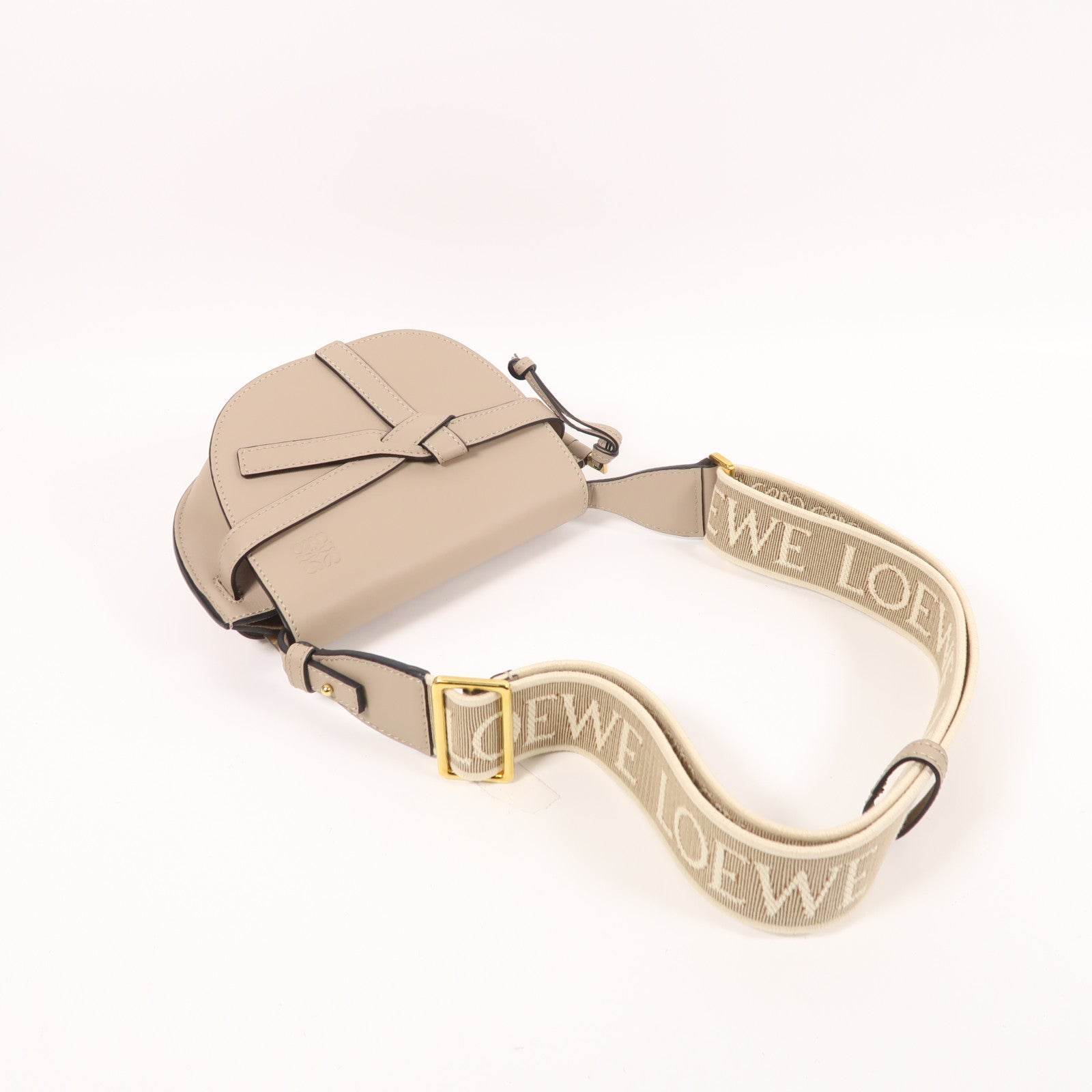 LOEWE 牛皮皮革Mini Gate金扣肩背袋