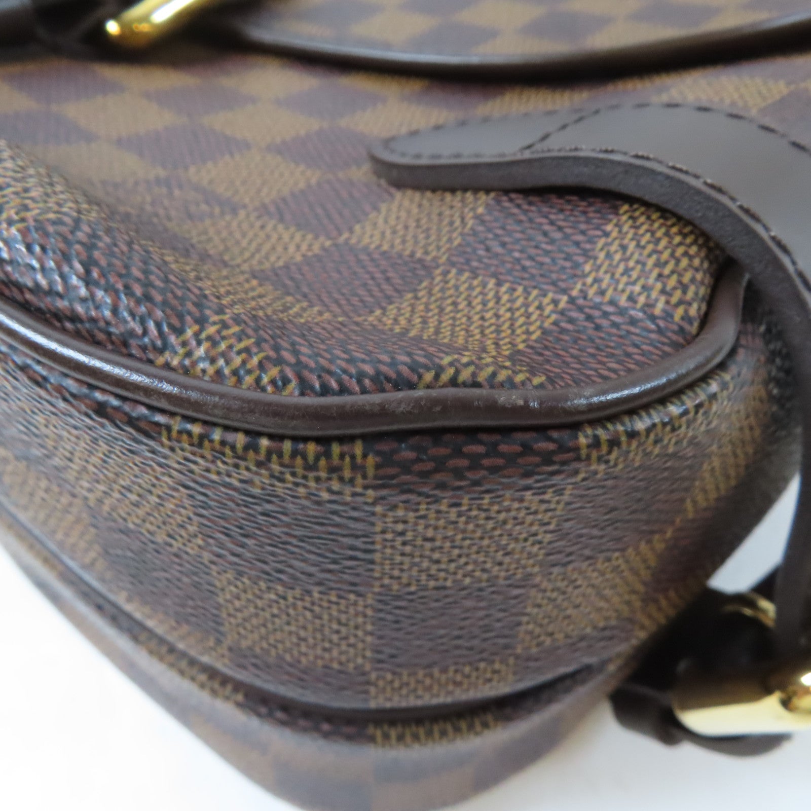 LOUIS VUITTON 【激減優惠】Damier Highbury金扣肩背袋啡色